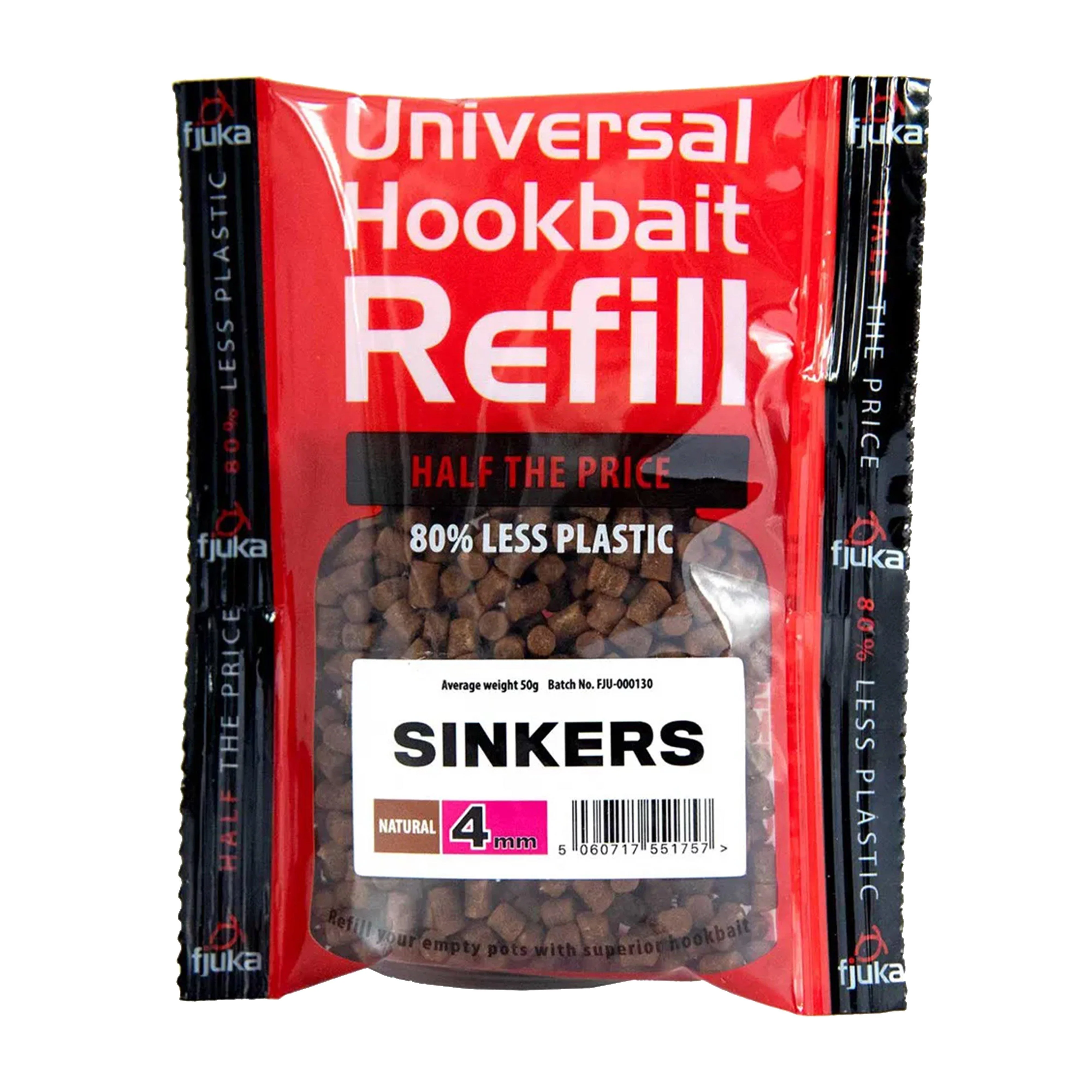 Hookable Sinkers Natural Refills 4mm - Image 2