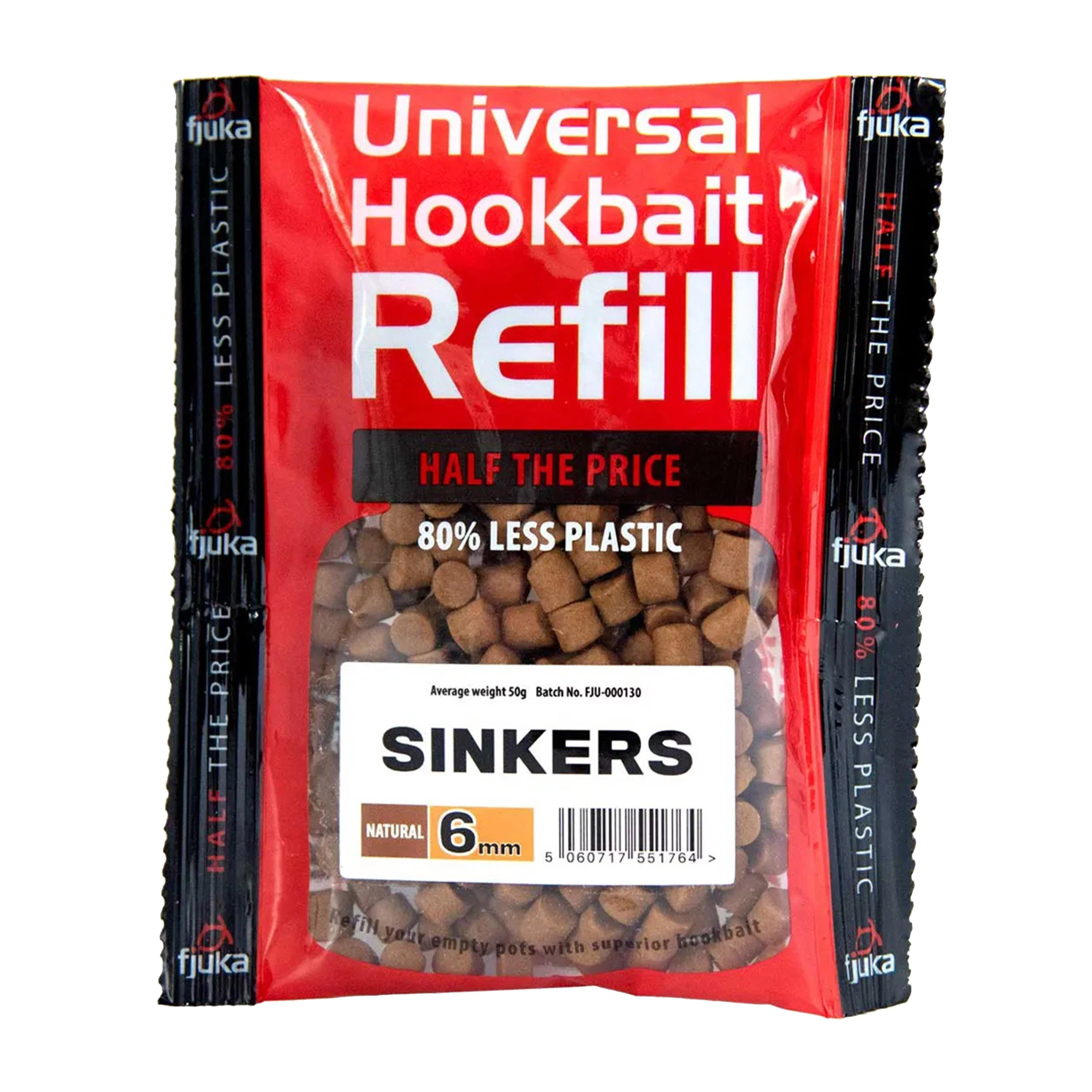 Hookable Sinkers Natural Refills 6mm - Image 2