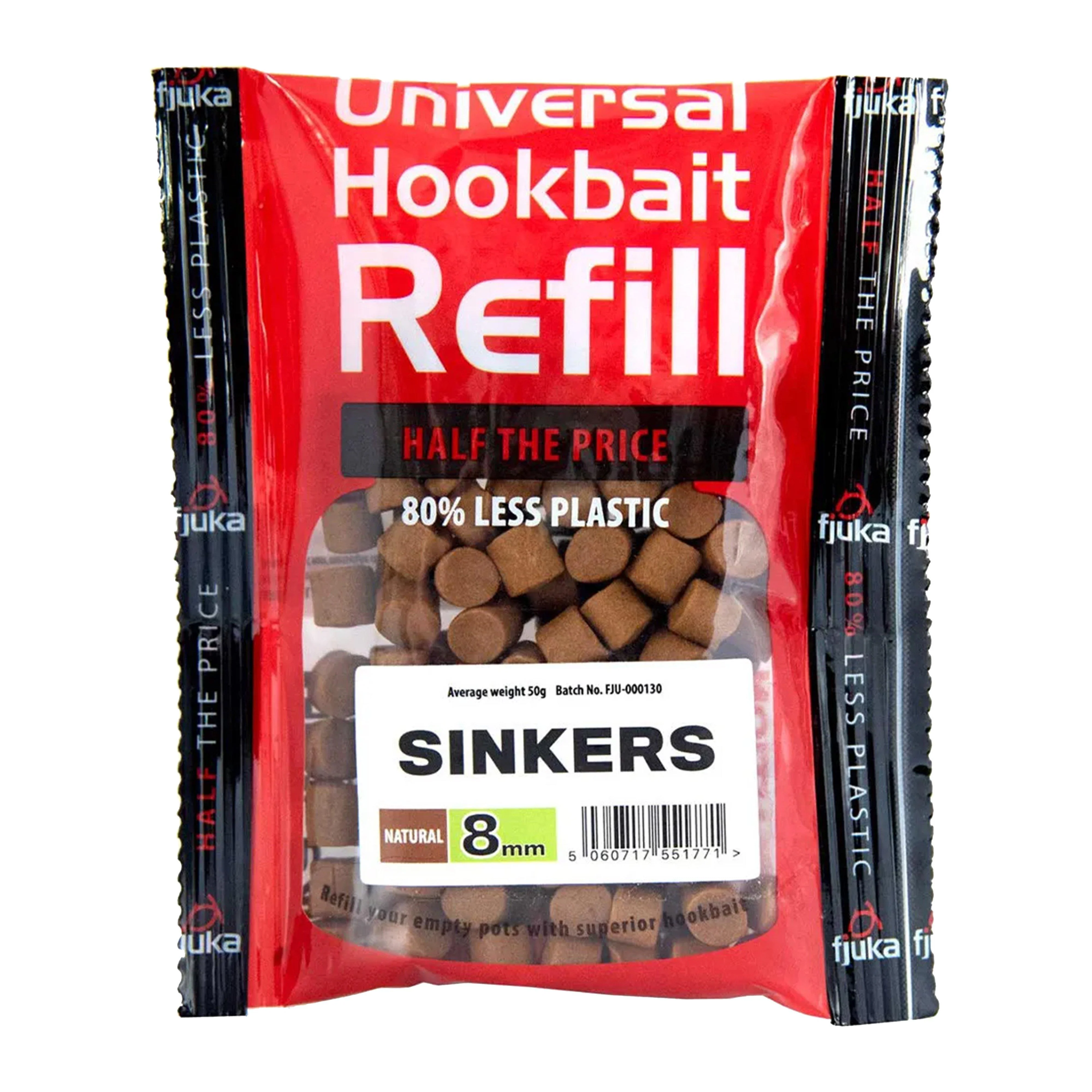 Hookable Sinkers Natural Refills 8mm - Image 2
