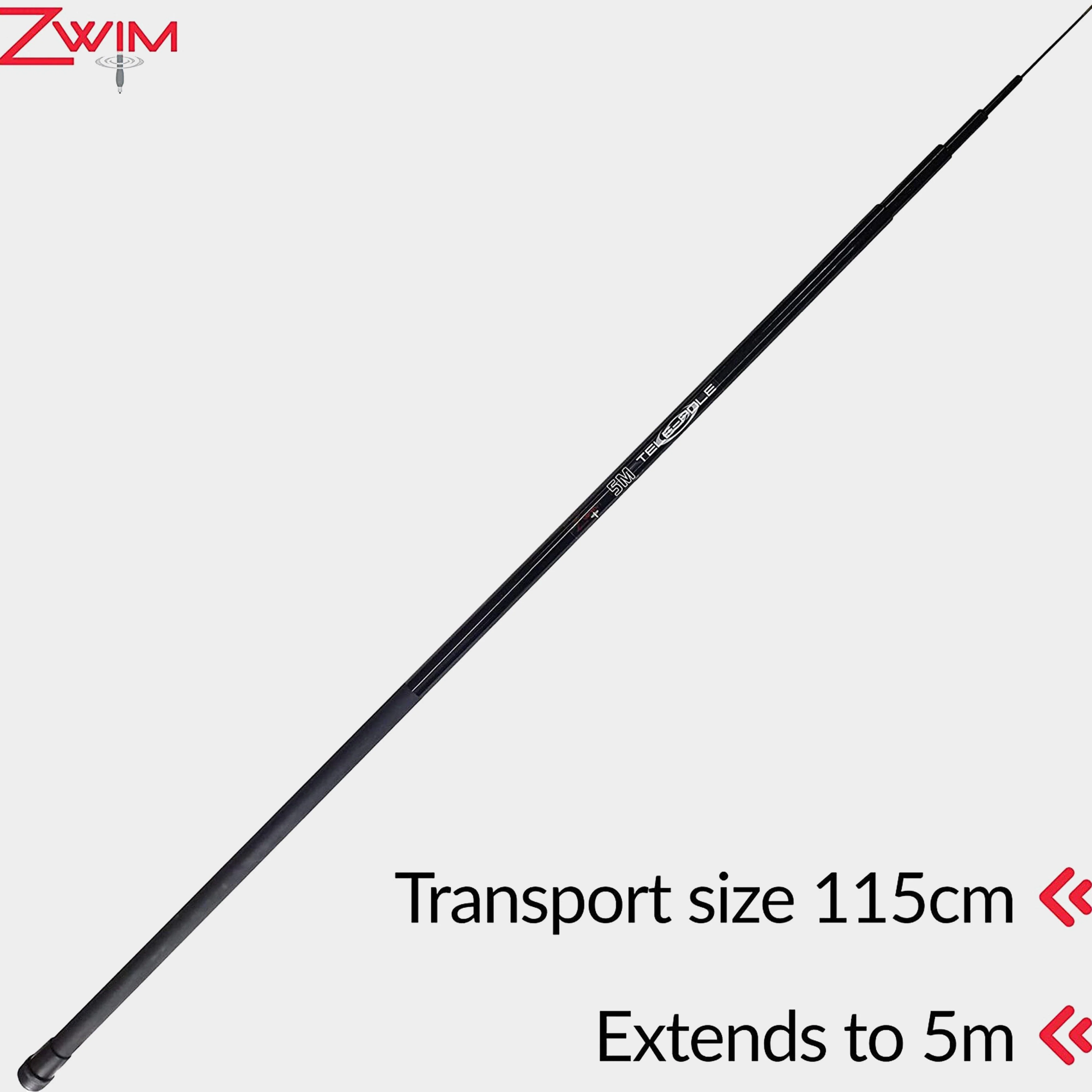ZWIM 5m Elasticated Tele Fishing Whip with Rig & Disgorger - Image 2