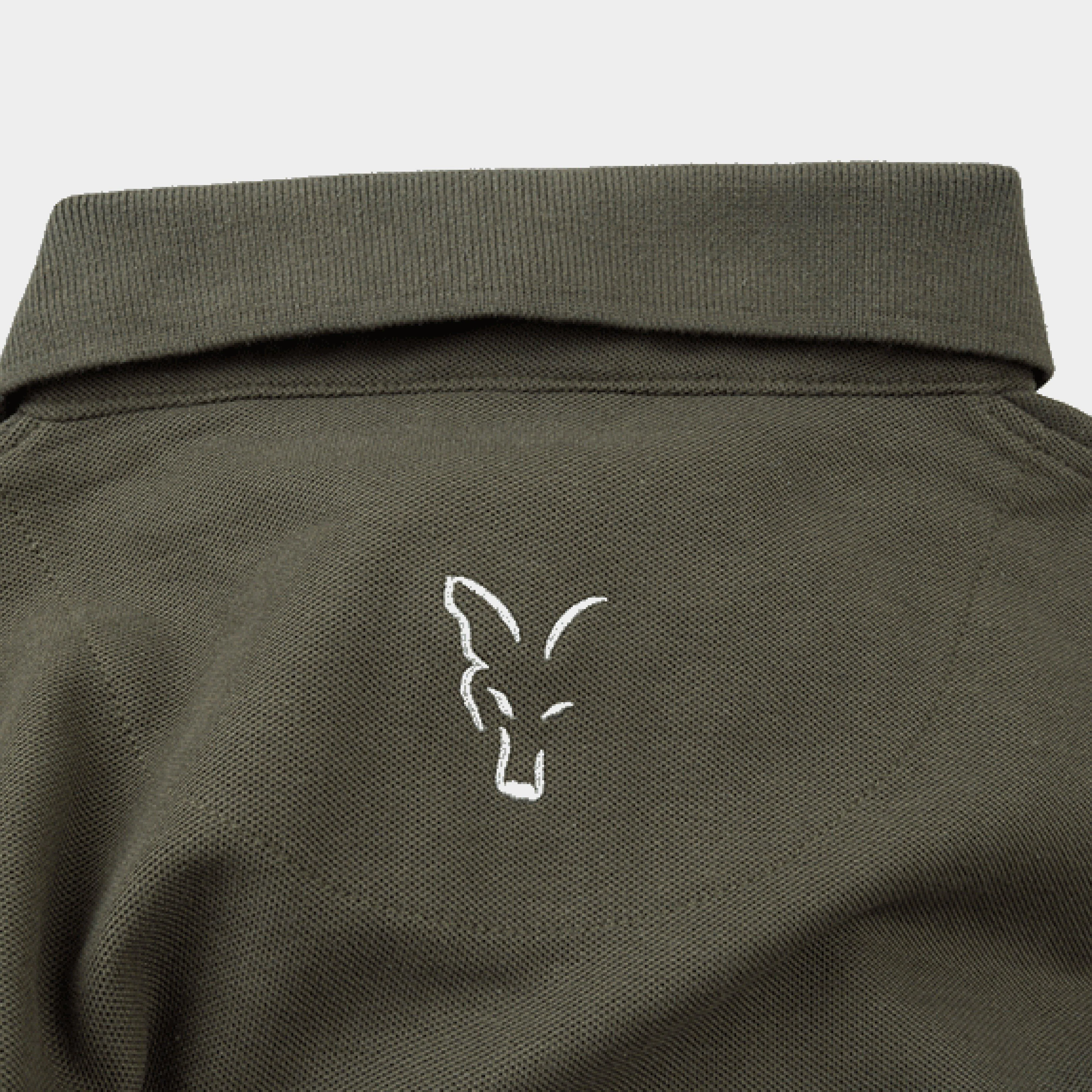Fox Collection Medium Green & Silver Polo Shirt - Image 4