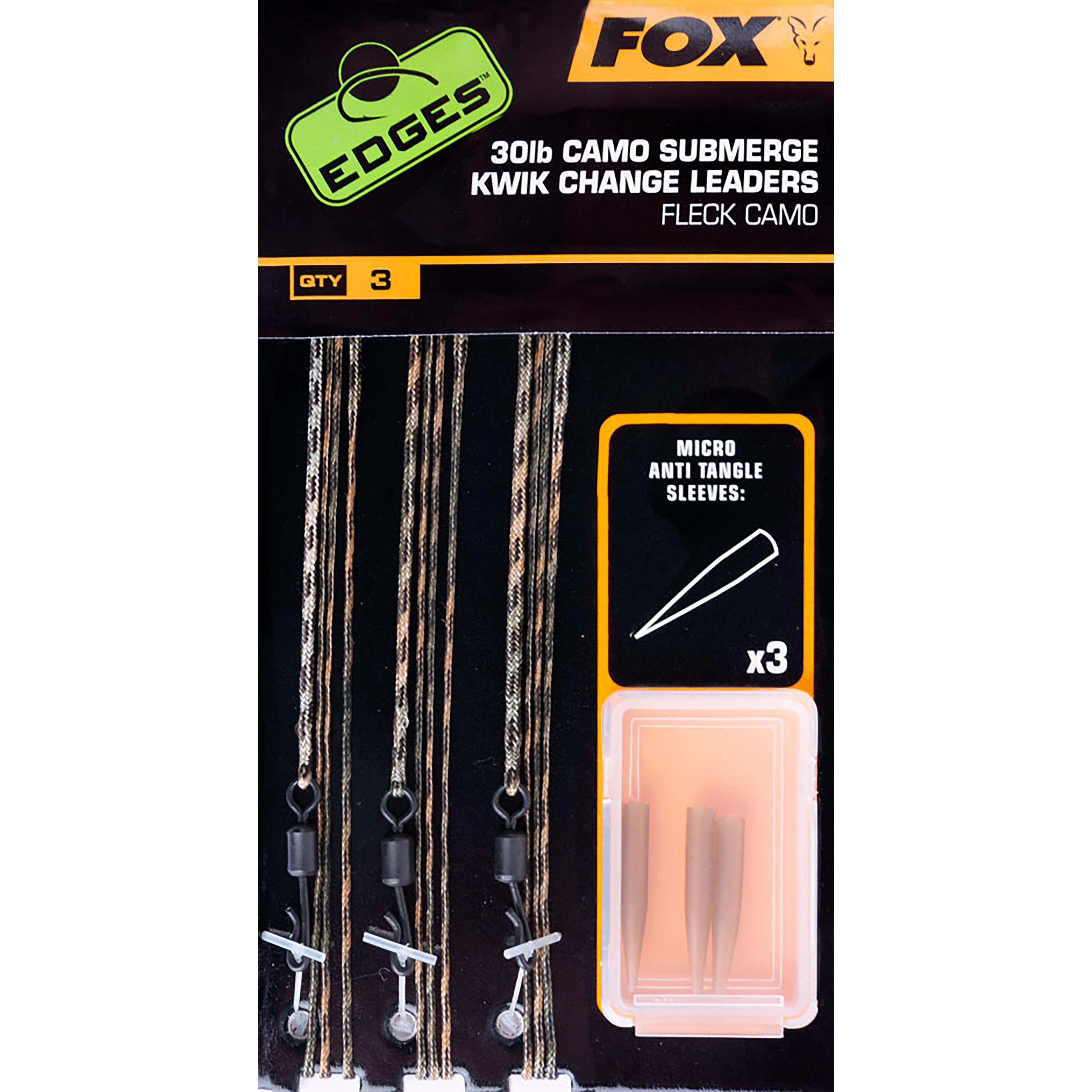 Fox Edges Camo Submerge Leaders Kwik Change 30Lb - Cac709 - Image 2