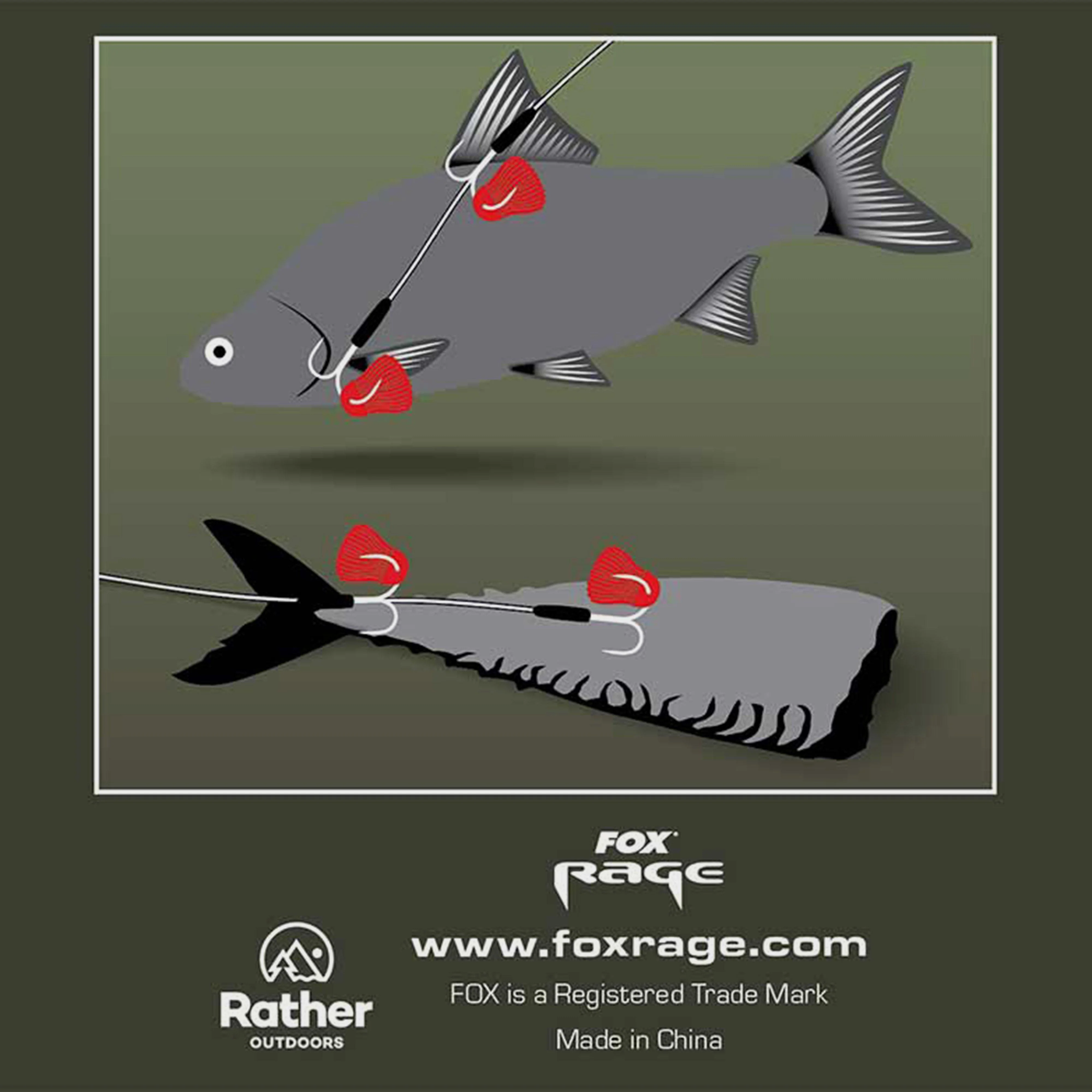 Predator Twin Treble Trace 52cm Size 6 Barbed - Image 3