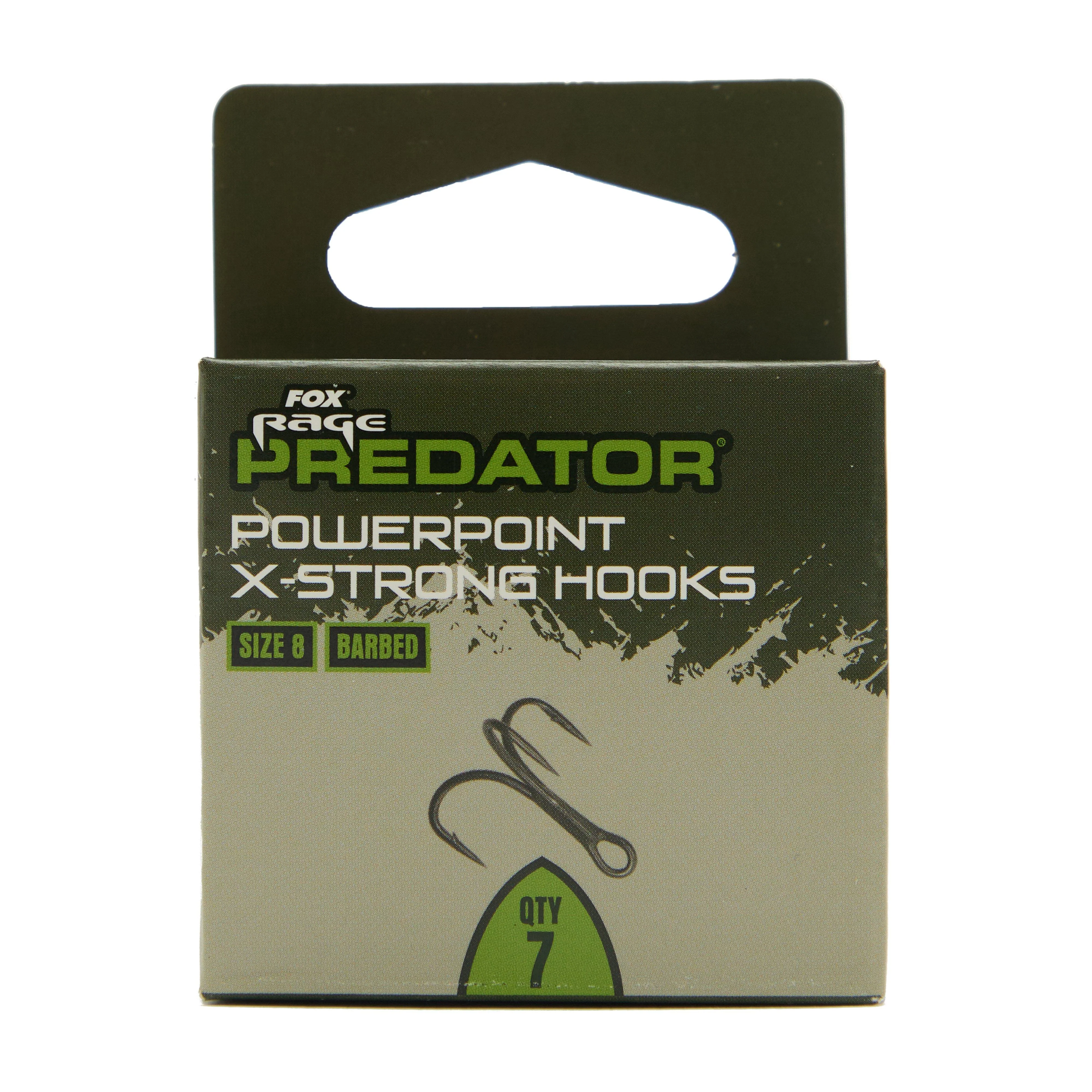 Predator X-Strong Barbed Treble Hooks 8 x 6 - Image 4