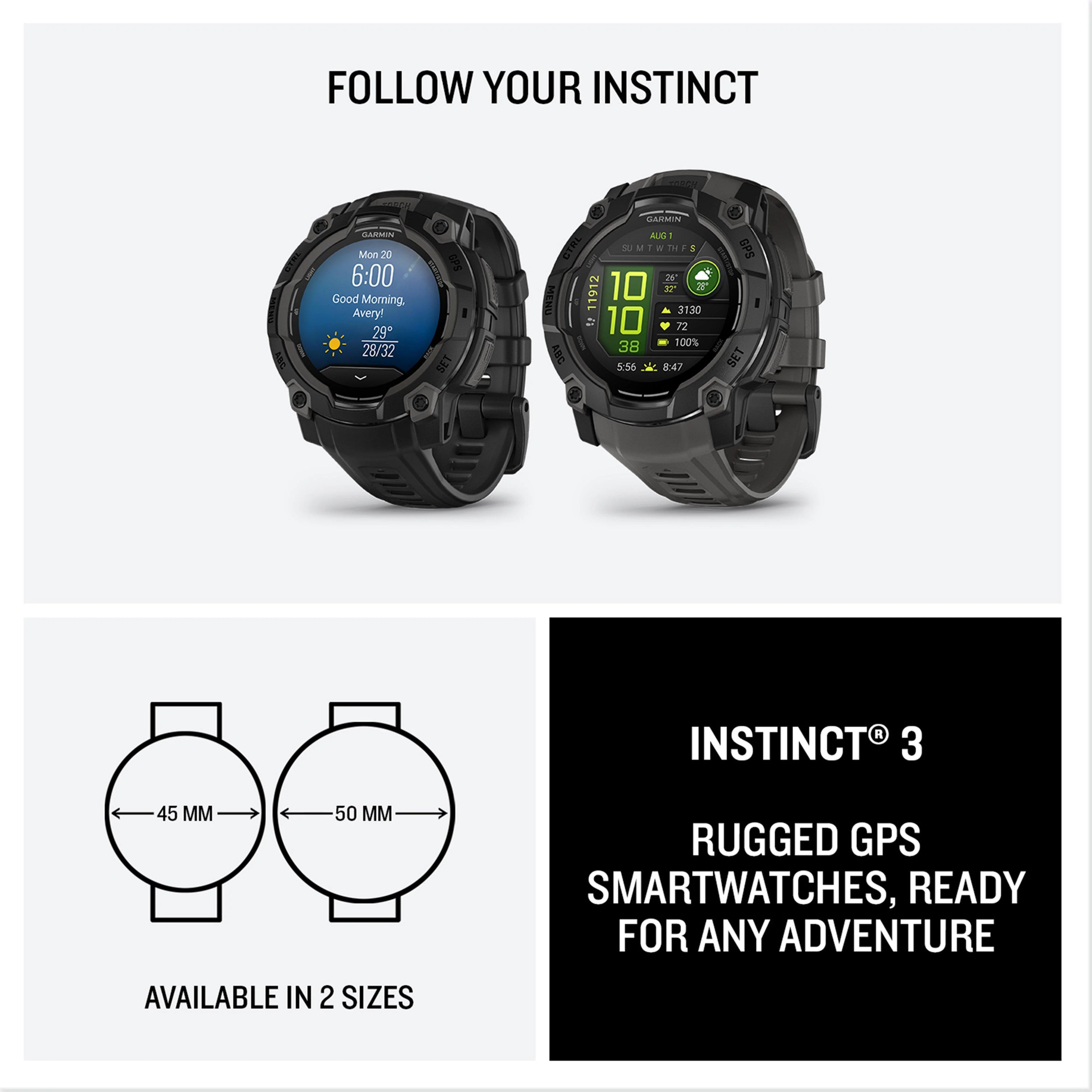 Instinct® 3 AMOLED 45mm Multi-Sport Smartwatch - Image 7