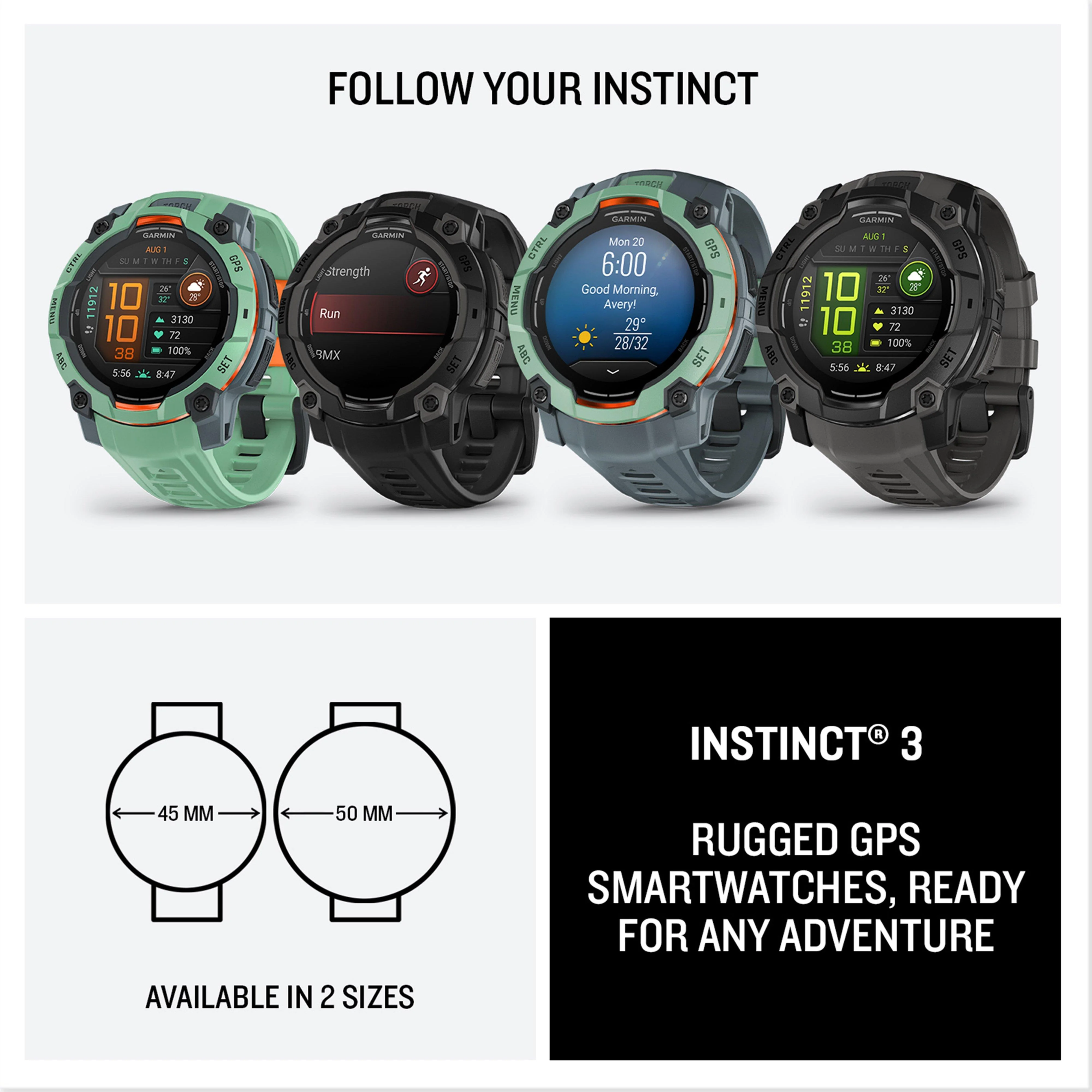 Instinct® 3 AMOLED 45mm Multi-Sport Smartwatch - Image 7