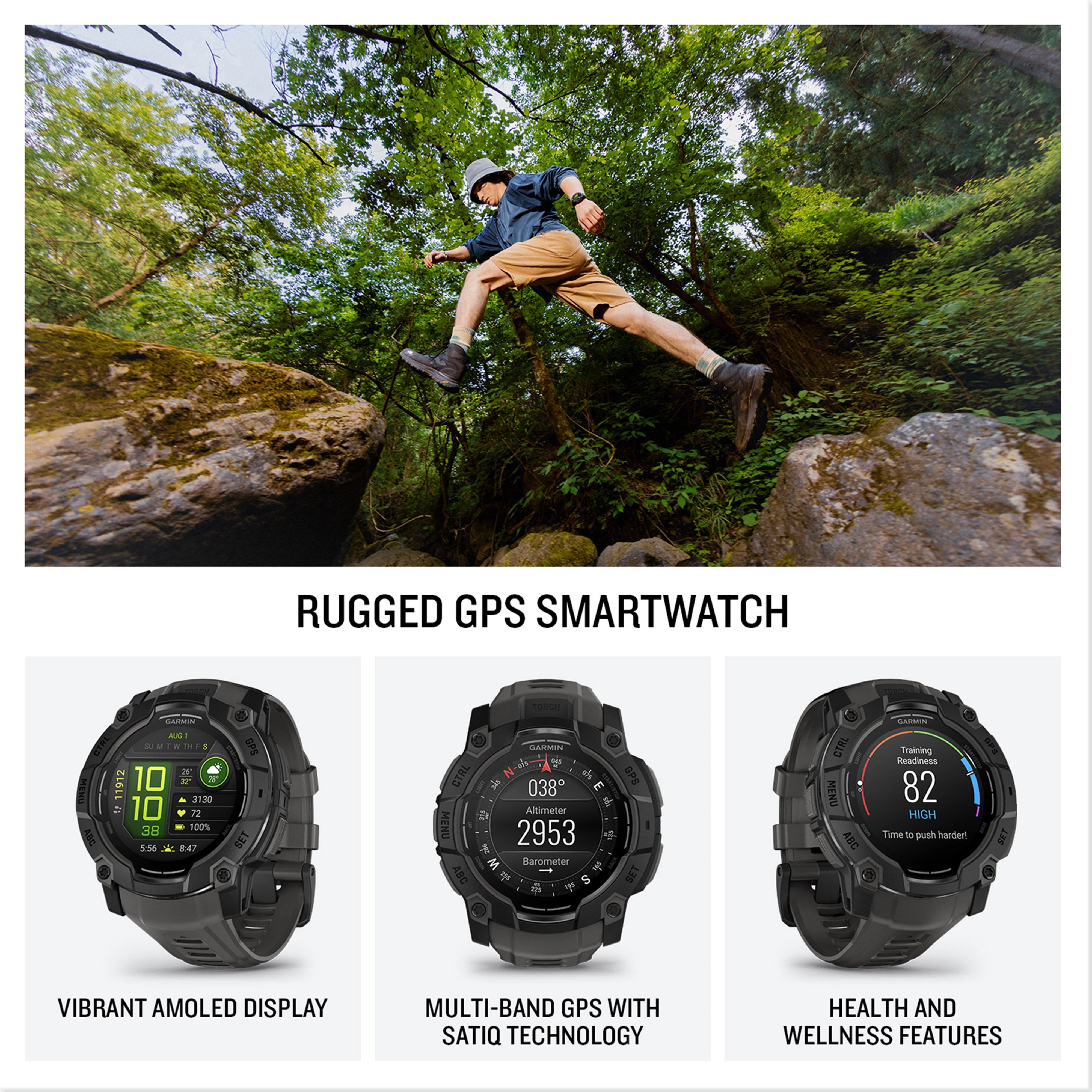 Instinct® 3 AMOLED 50mm Multi-Sport Smartwatch - Image 2