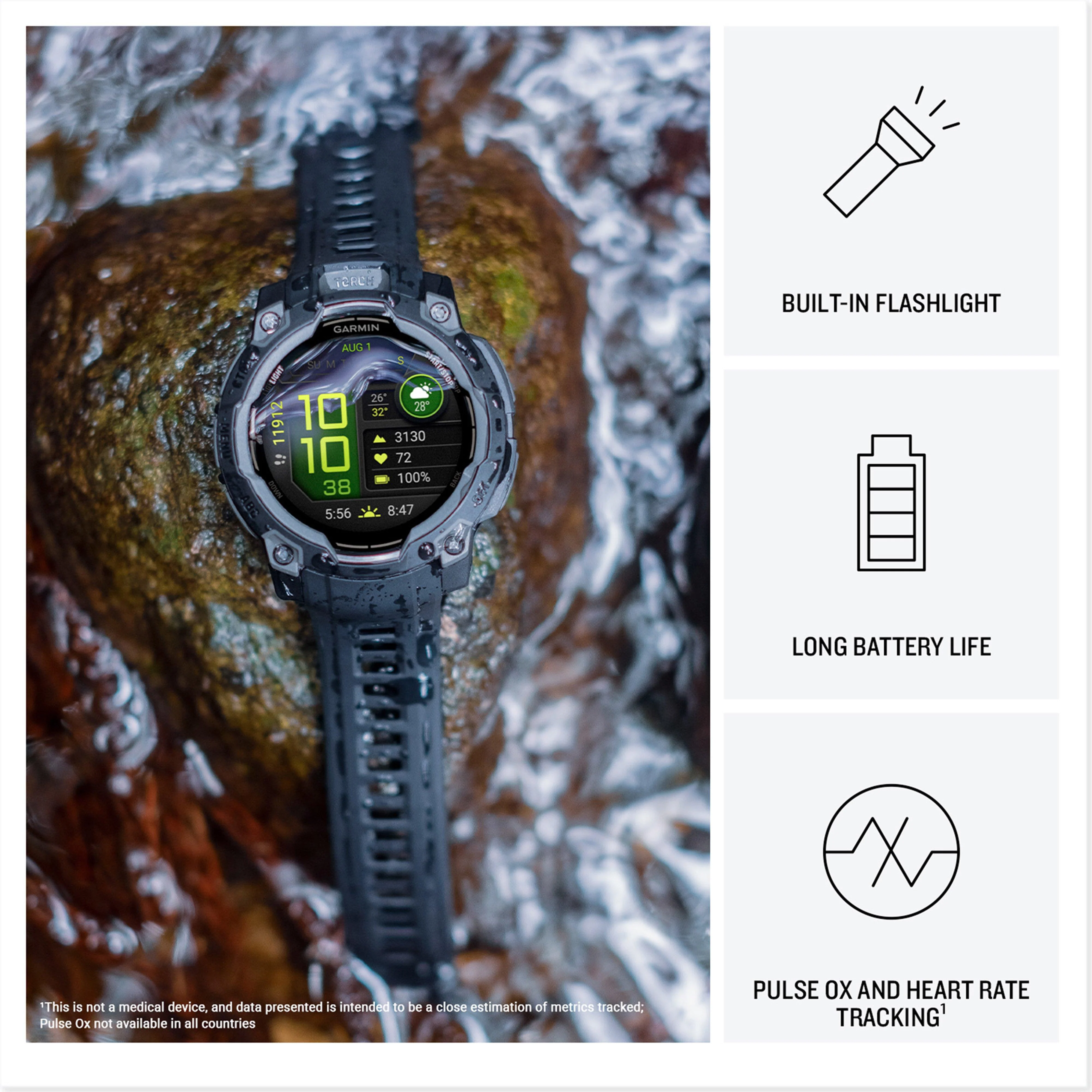 Instinct® 3 AMOLED 50mm Multi-Sport Smartwatch - Image 3