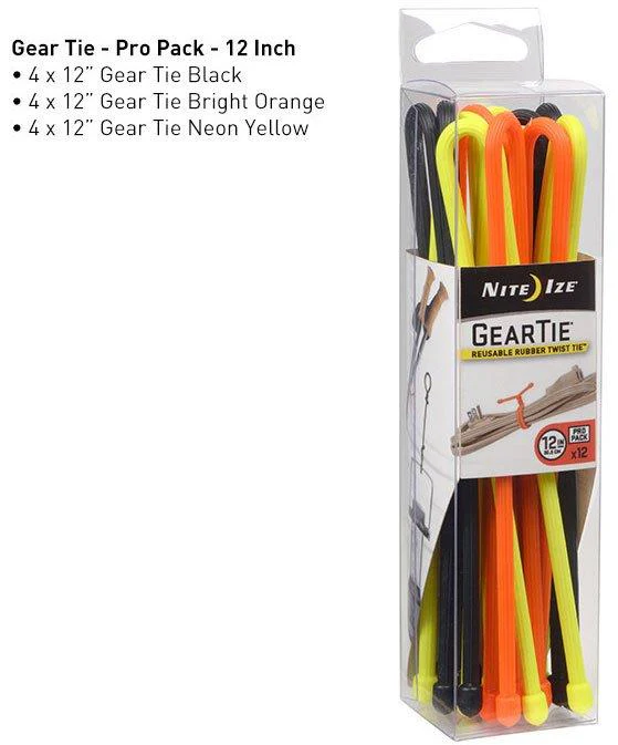 GearTie Pro Pack 12" 12 pack - Assorted - Image 5