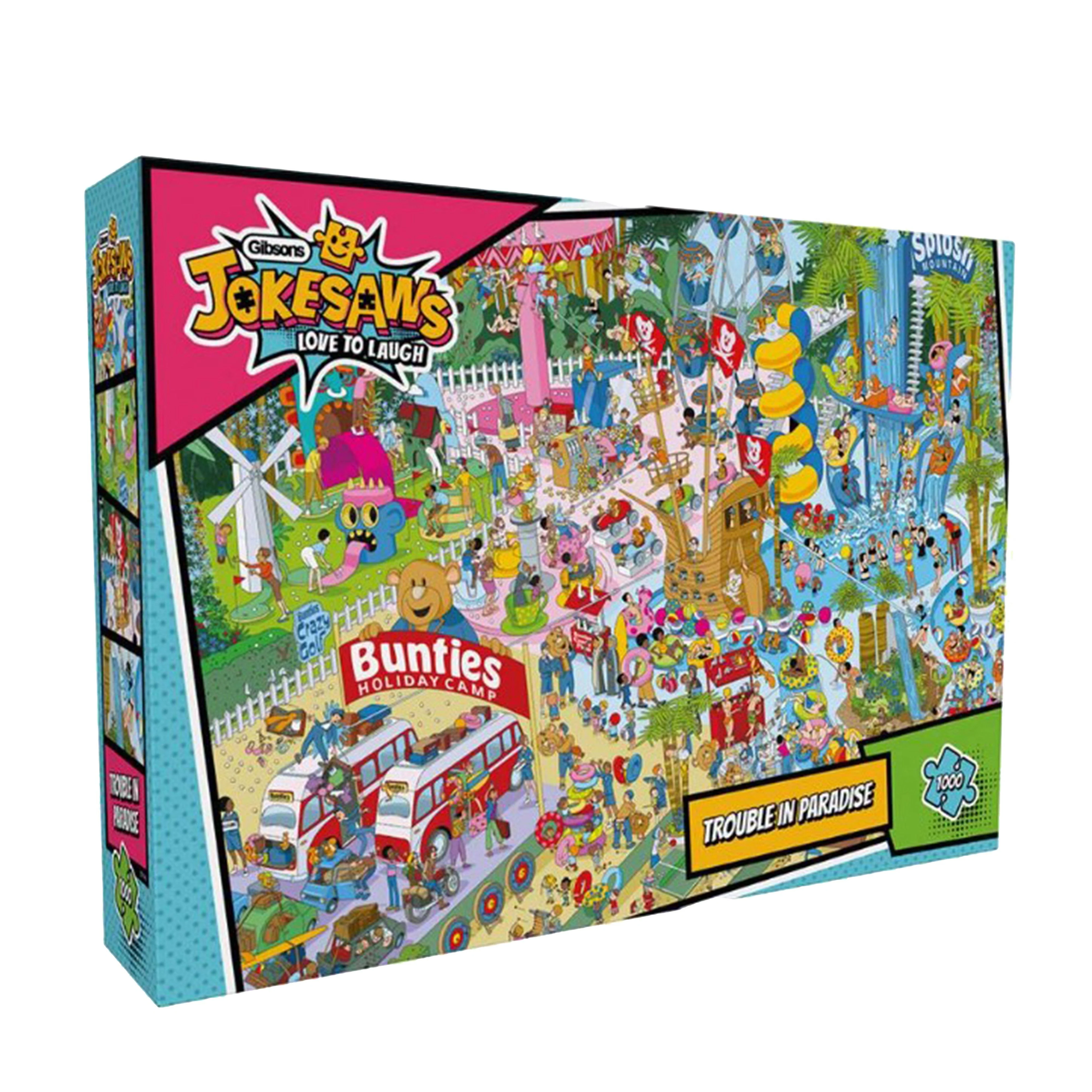 Jokesaws: Trouble in Paradise 1000 Piece Jigsaw Puzzle - Image 3