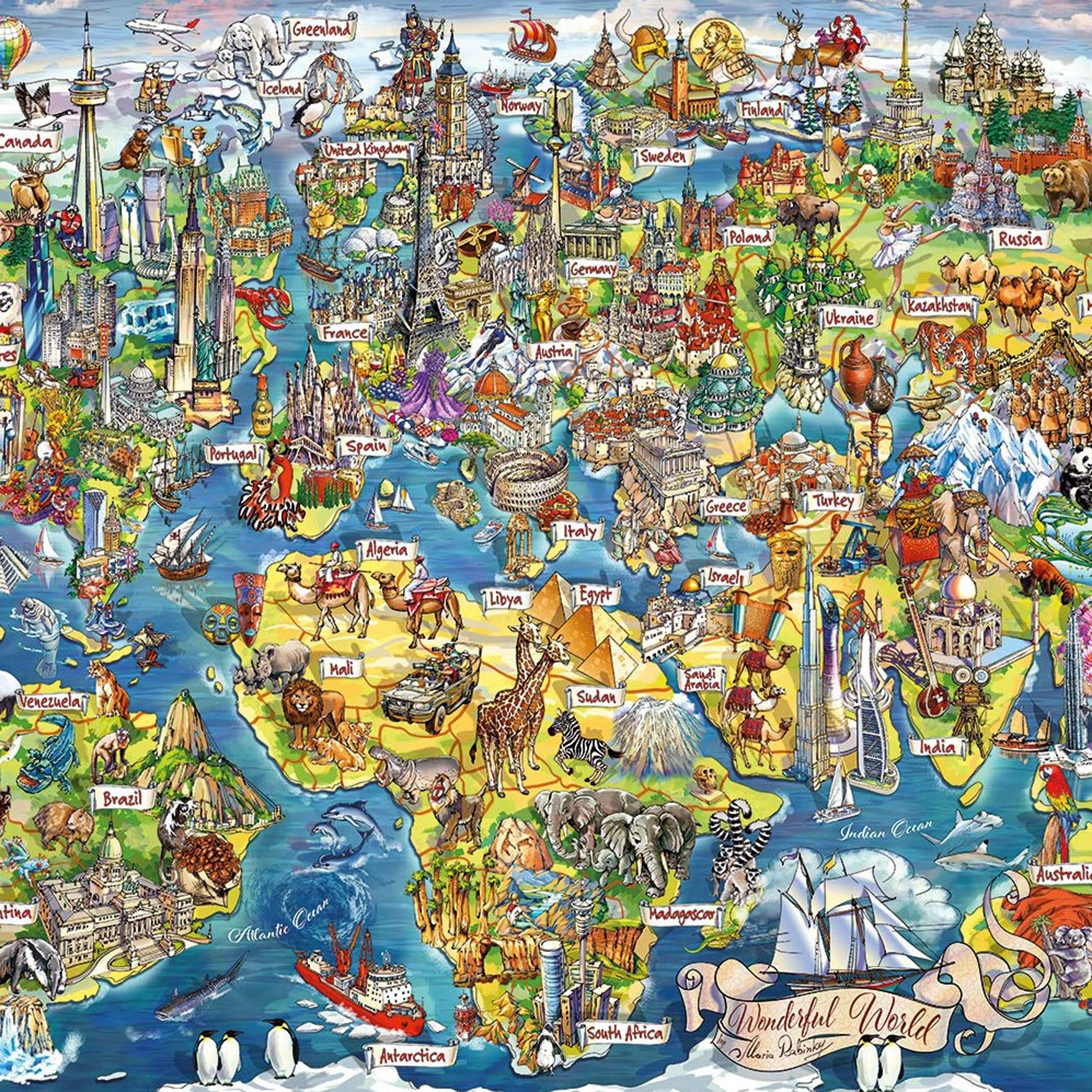 Wonderful World 1000 Piece Jigsaw Puzzle - Image 2