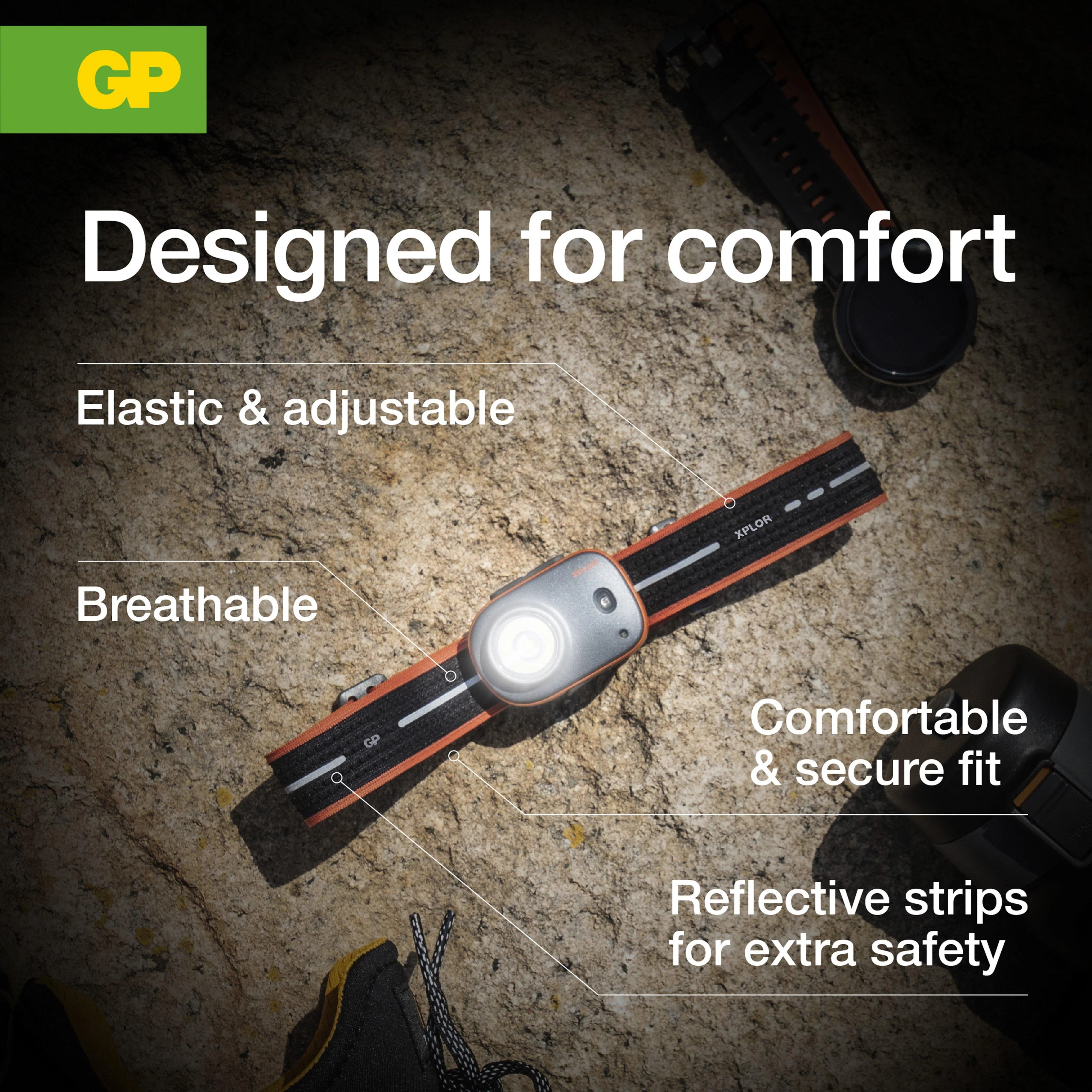 XPLOR PHR16 Ultra Compact & Lightweight Headlamp 300L Rechargeable - Image 5
