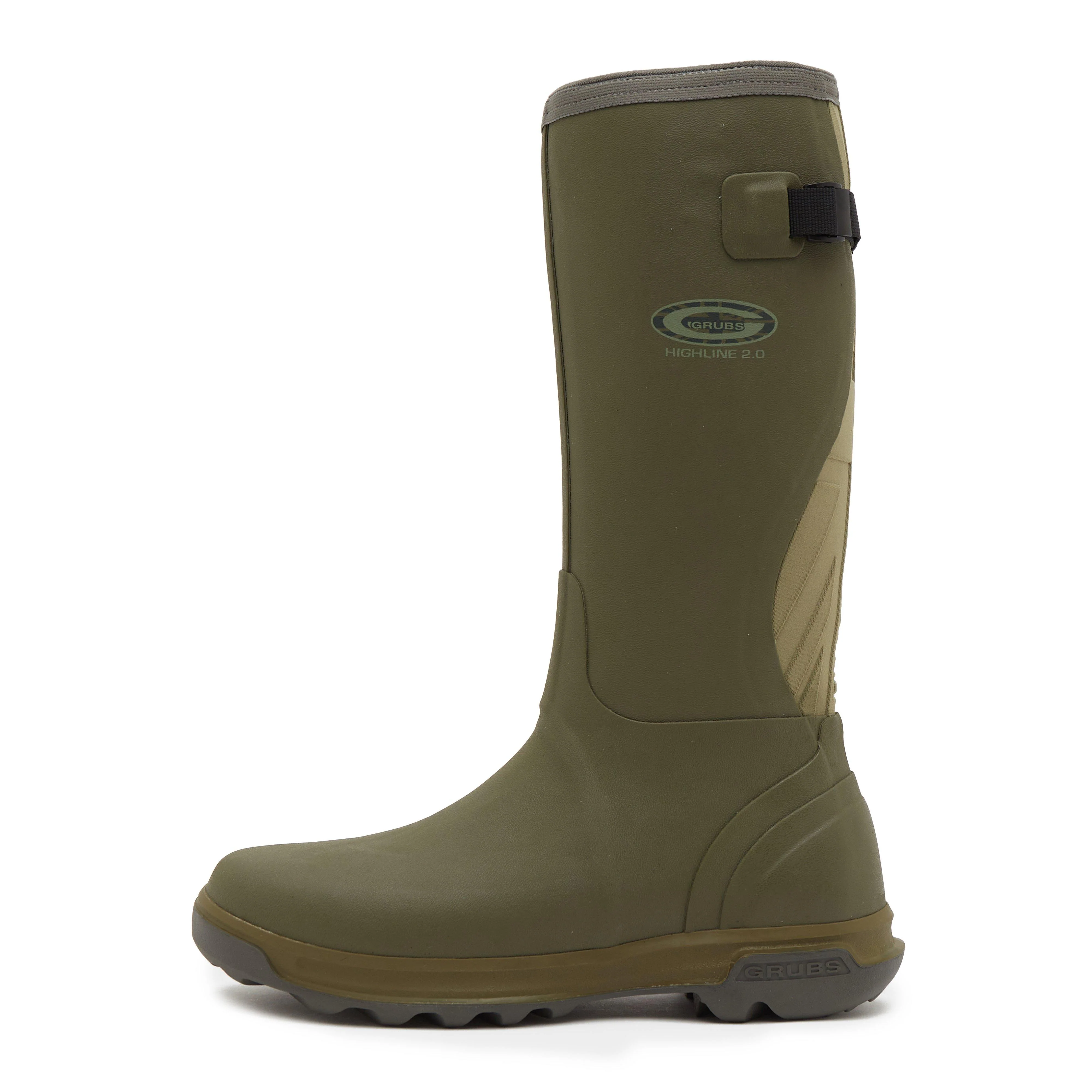 Mens Highline 2.0 Wellington Boots Sage Green - Image 7