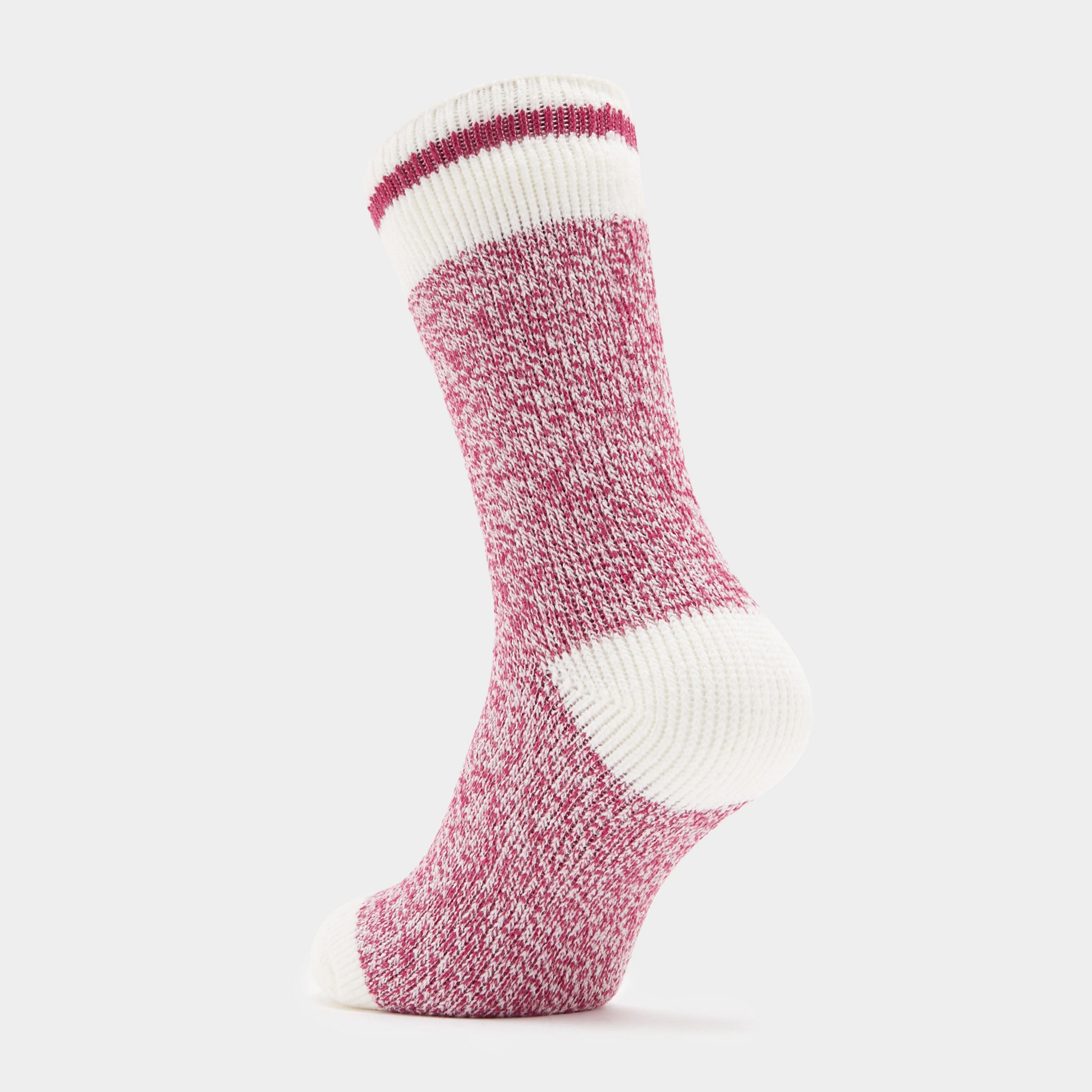 Ladies Cream Block Twist Socks - Image 2