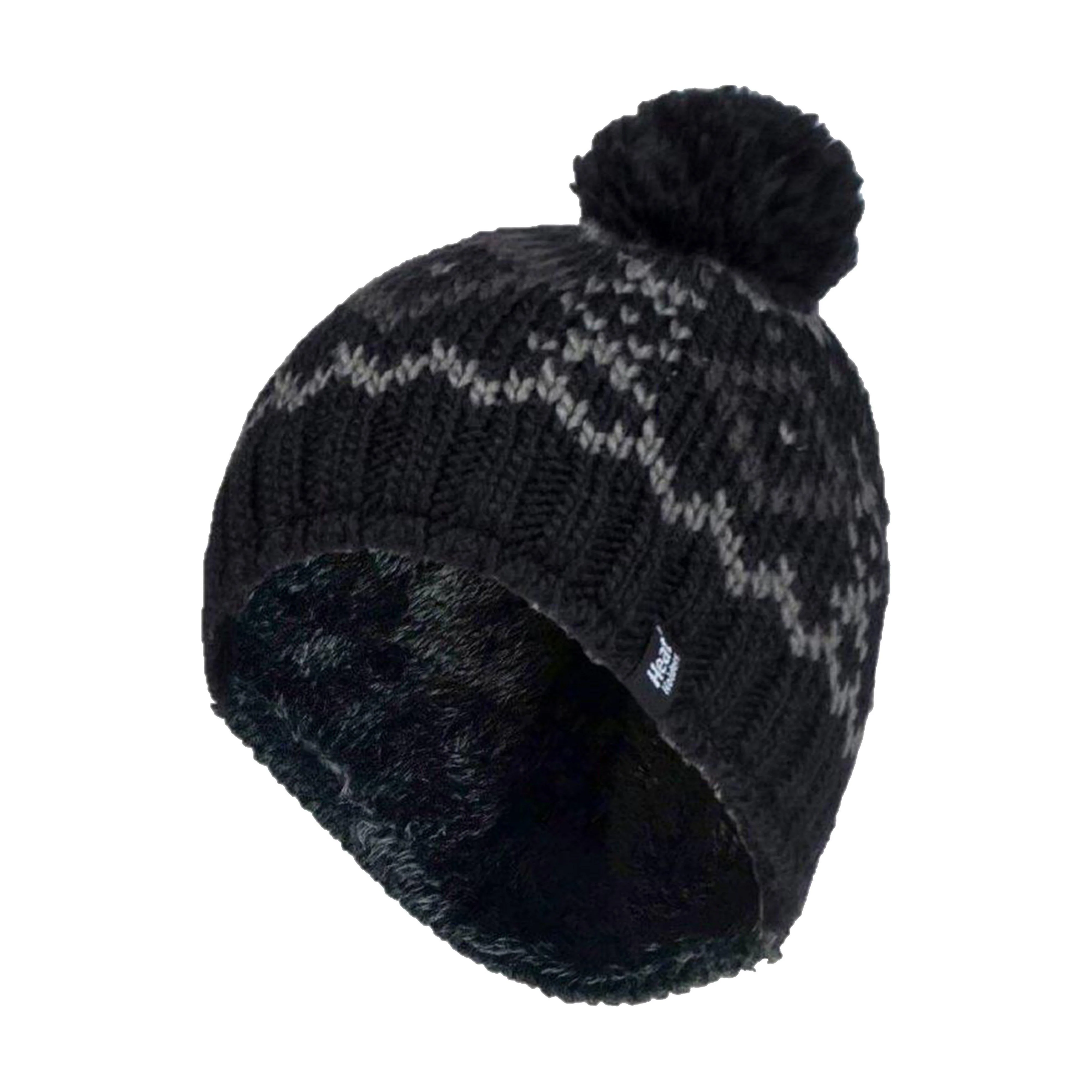 Men's Patterned Heatweaver Helsinki Pom Pom Hat - Image 2