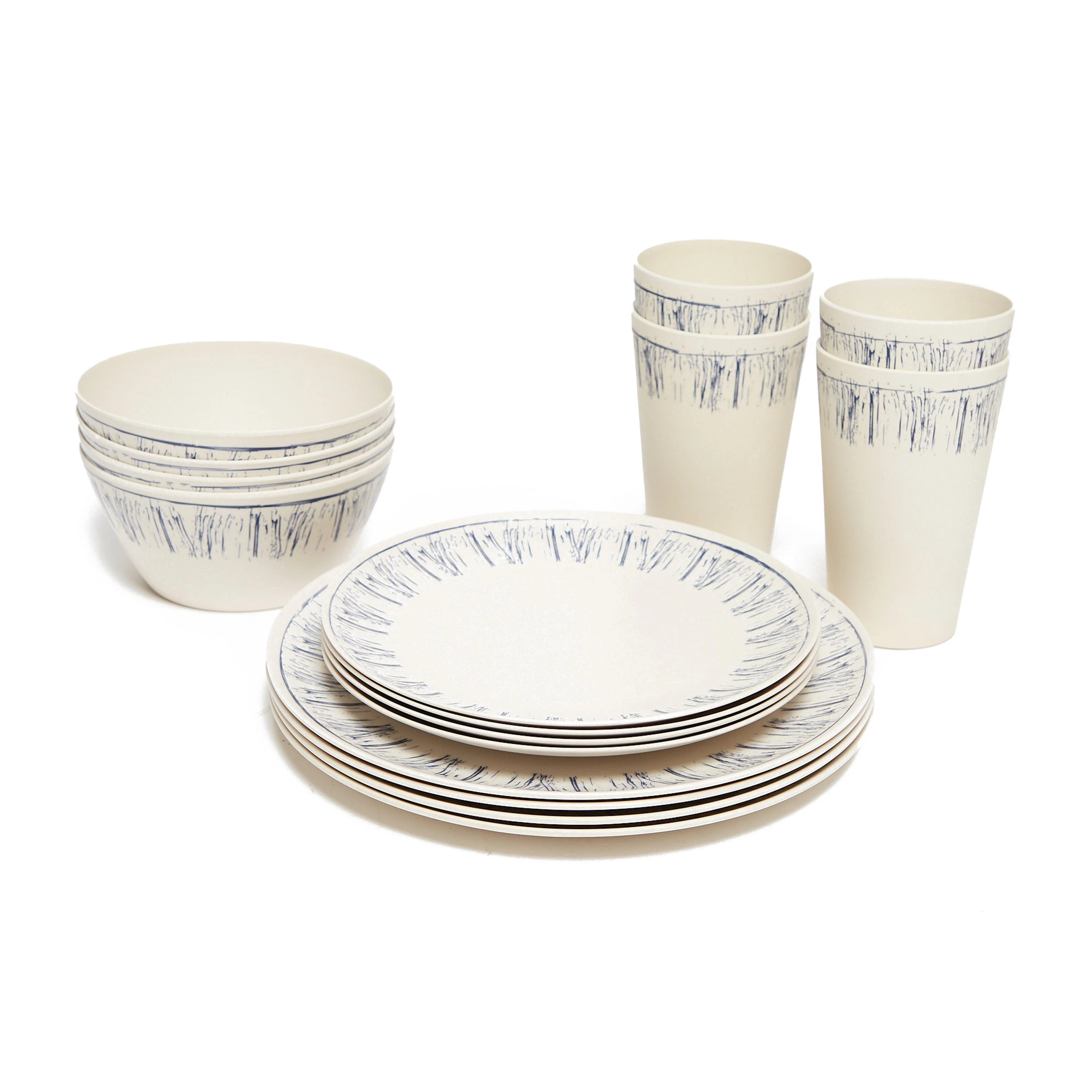 16 Piece Bamboo Tableware Set - Image 5