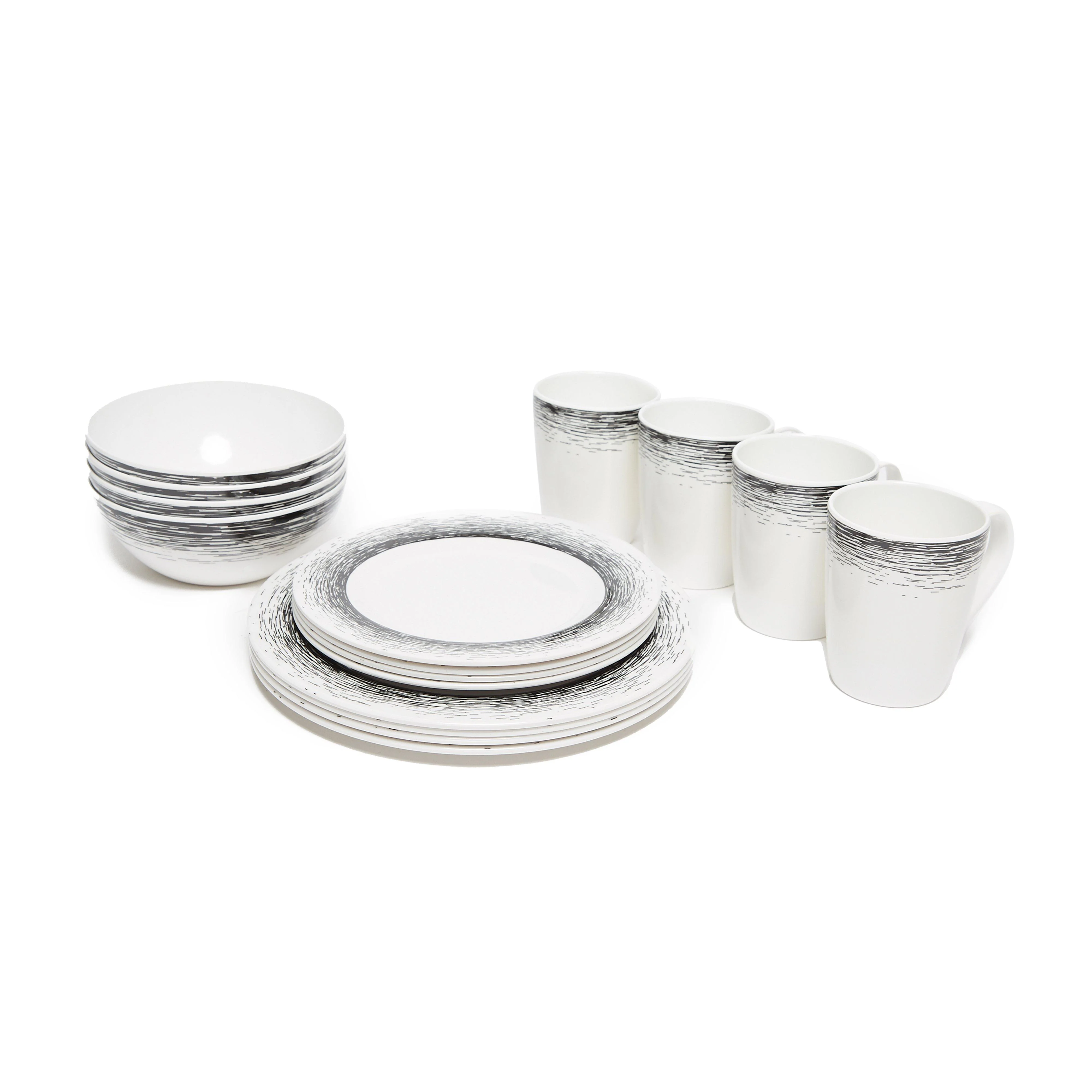 16 Piece Melamine Plastic Tableware Set - Image 5