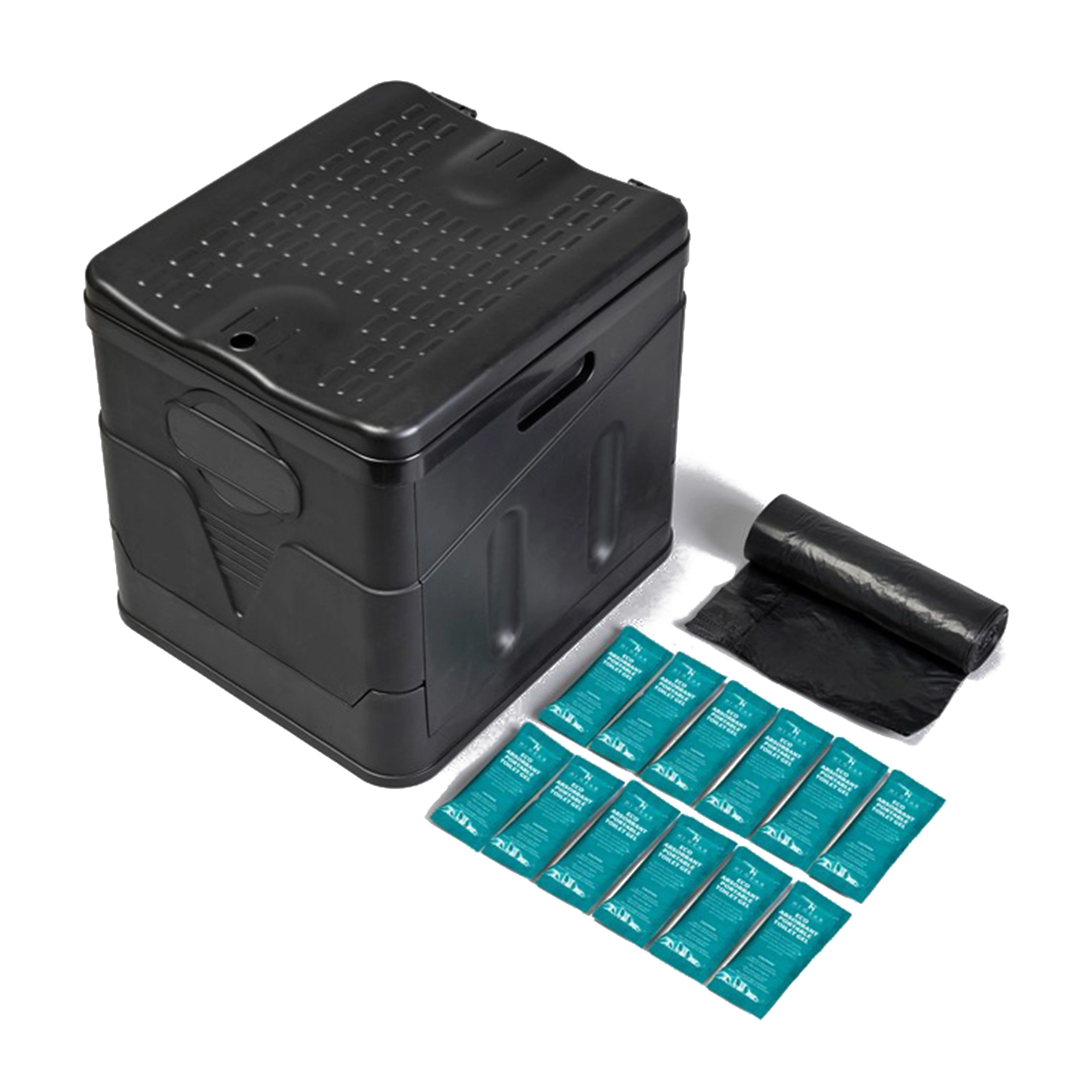 Collapsible Toilet with Gel Pack and Toilet Bag Bundle - Image 7