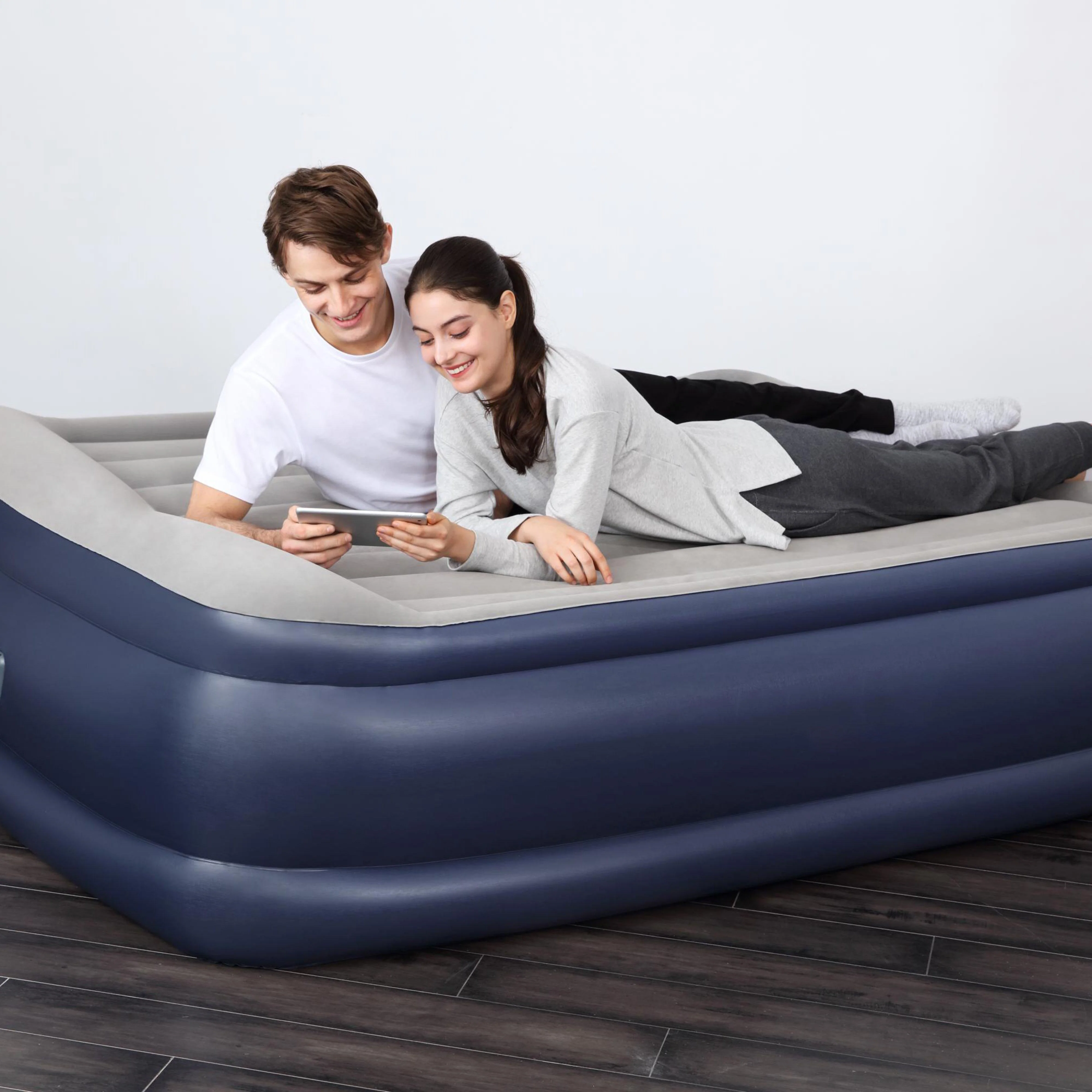 High Rise Flock King Size Airbed - Image 3
