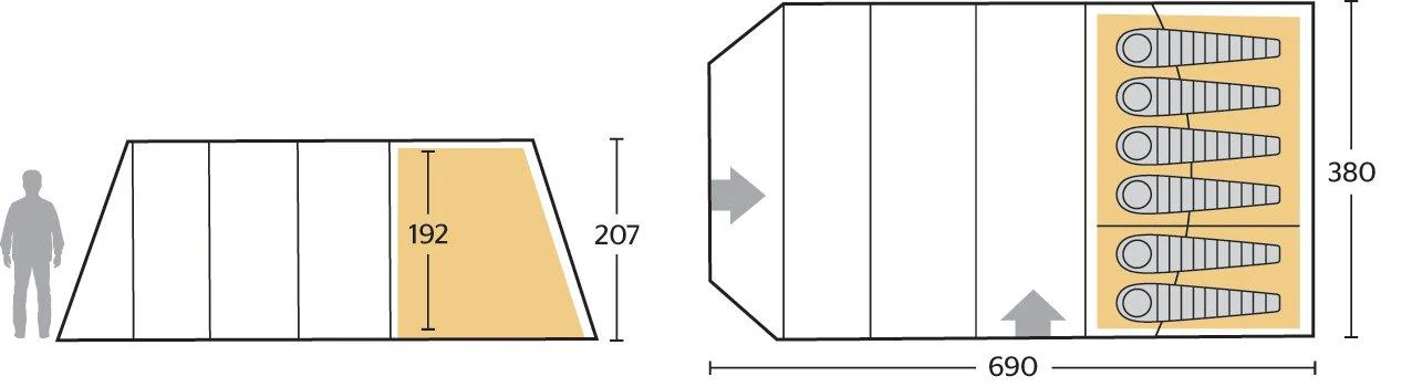 Manitoba Eclipse 6 Premium Family Tent - Image 6