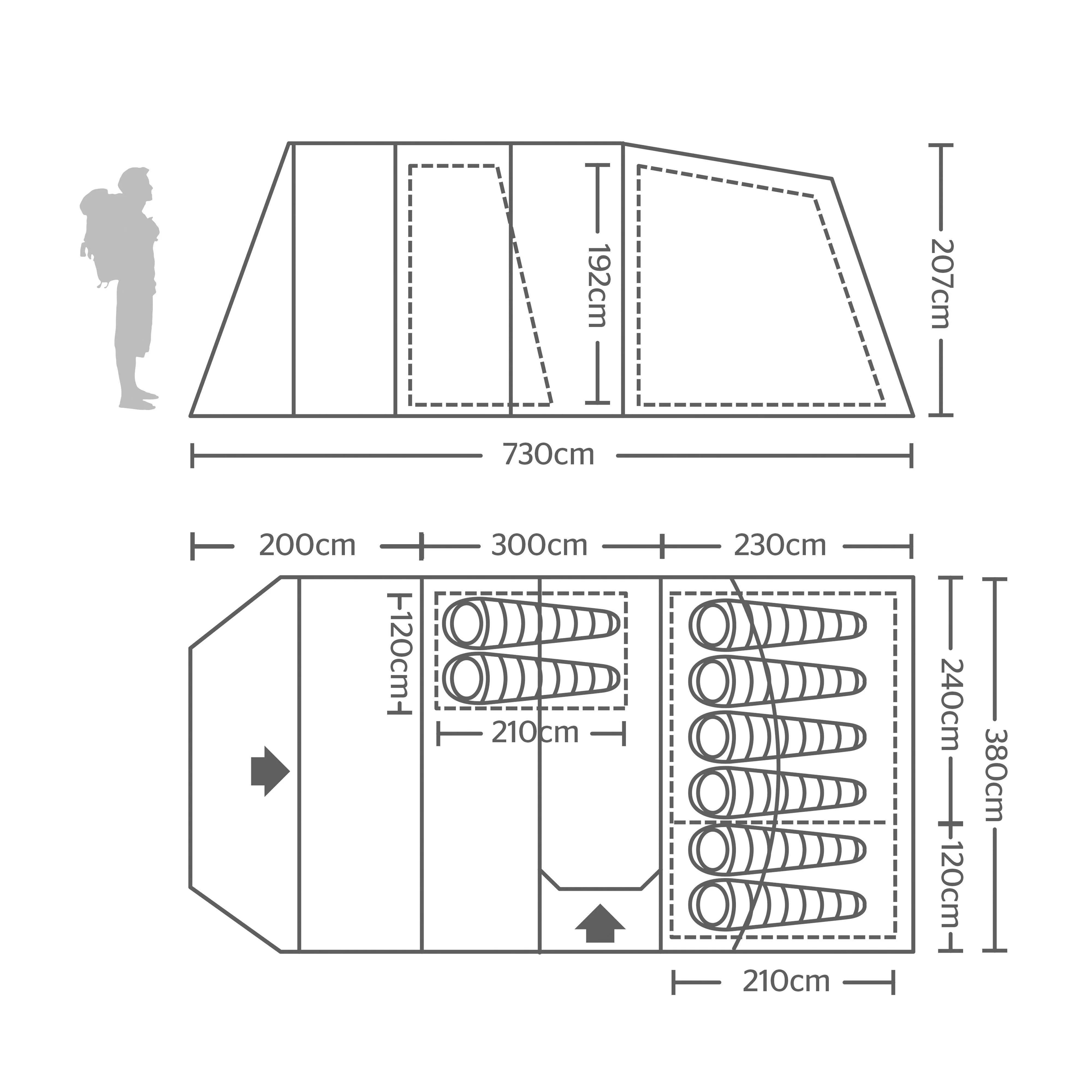 Refurbished Hampton 800 Eclipse Tent - Image 2