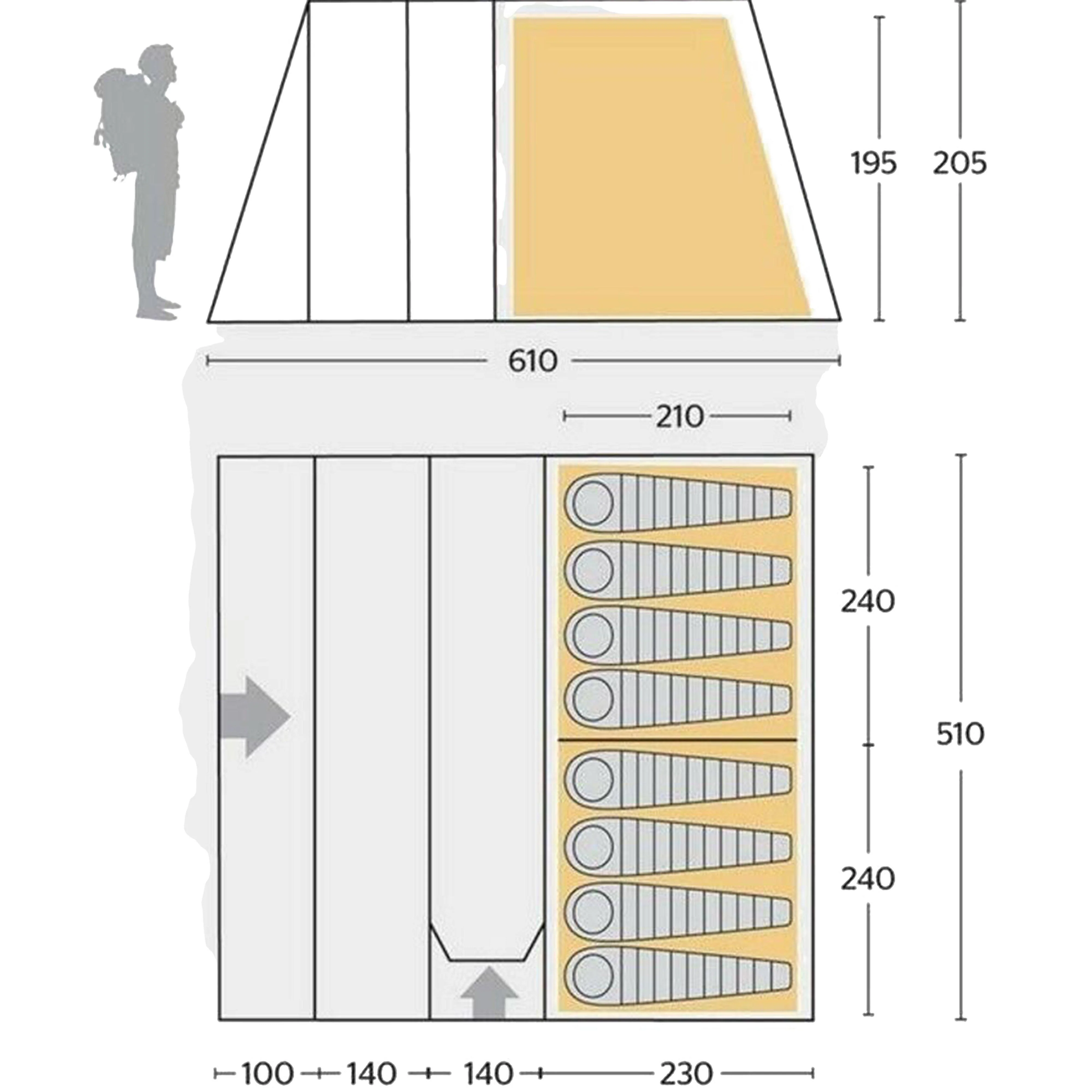 Refurbished Vanguard 8 Nightfall Tent - Image 2