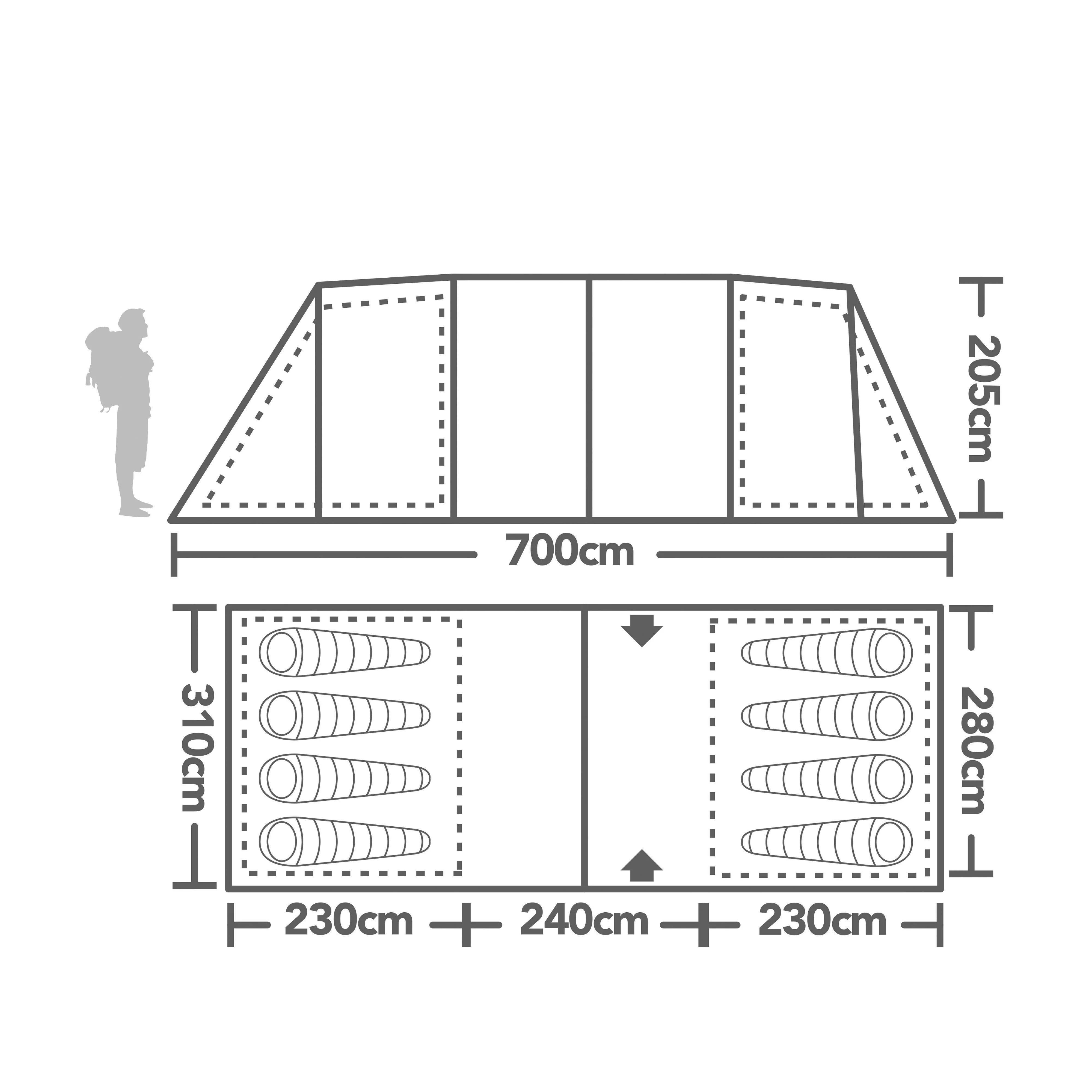 Refurbished Zenobia 8 Eclipse Tent - Image 2