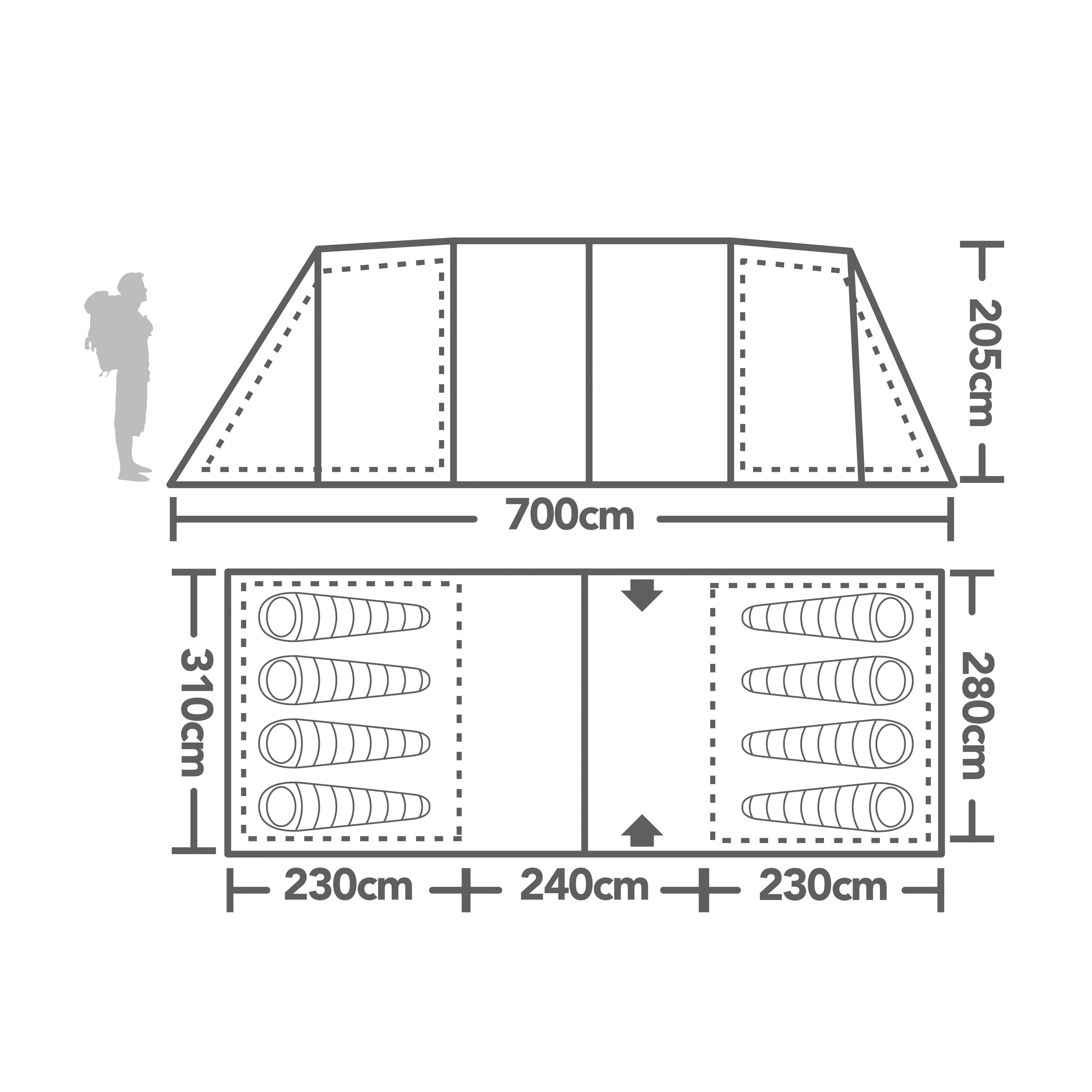 Zenobia 8 Air Eclipse Tent - Image 2
