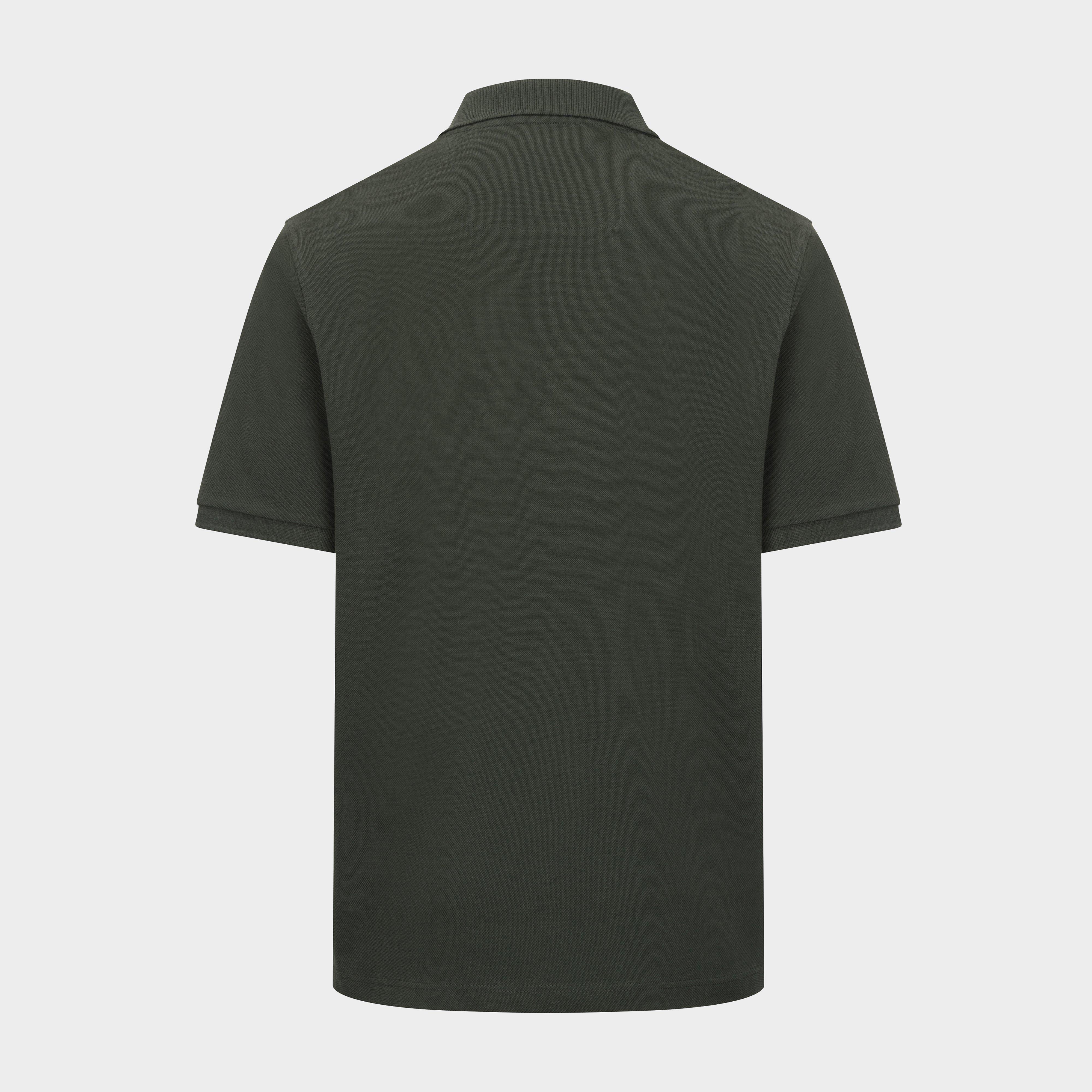 Men’s Newton Pique Polo Shirt Frost - Image 2