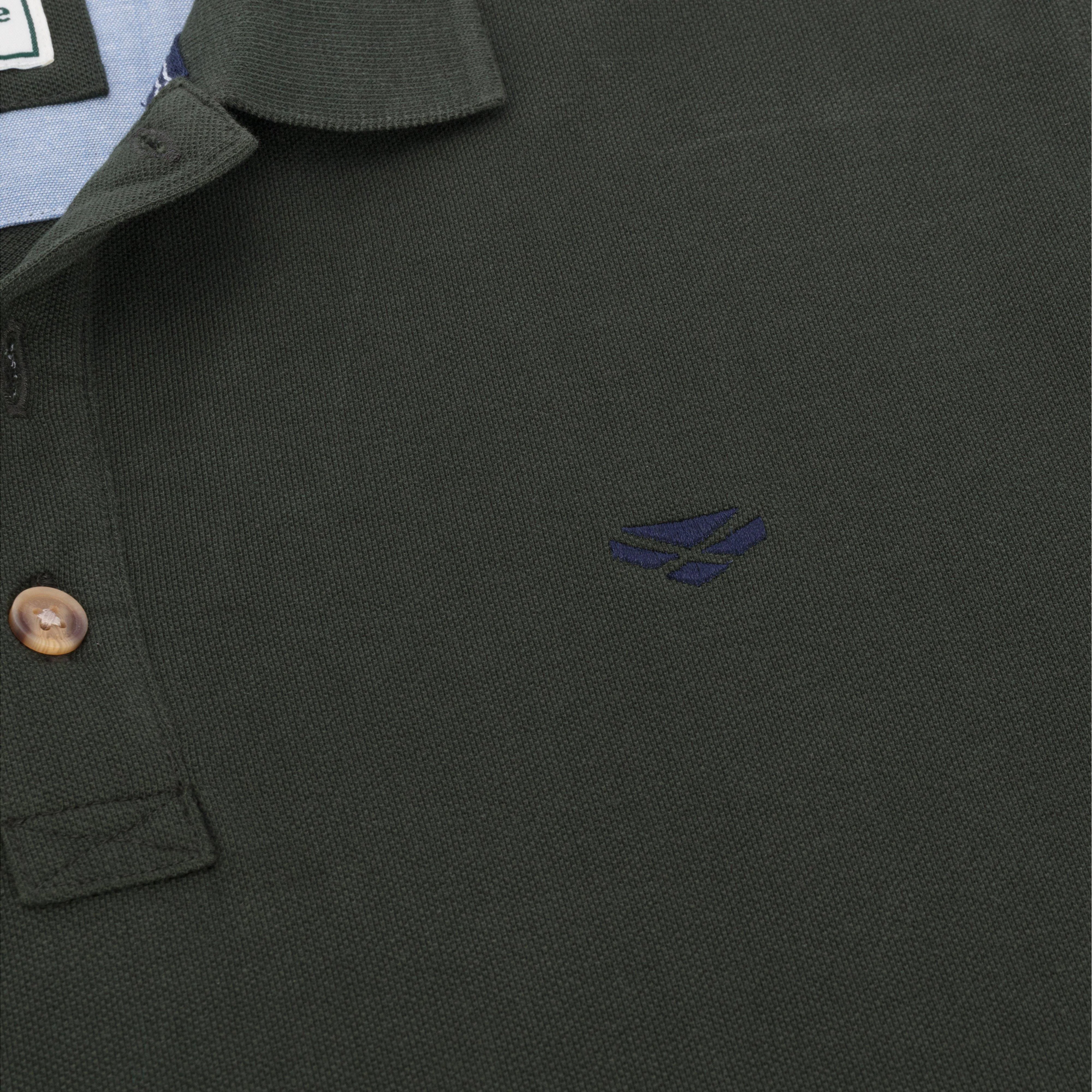 Men’s Newton Pique Polo Shirt Frost - Image 3
