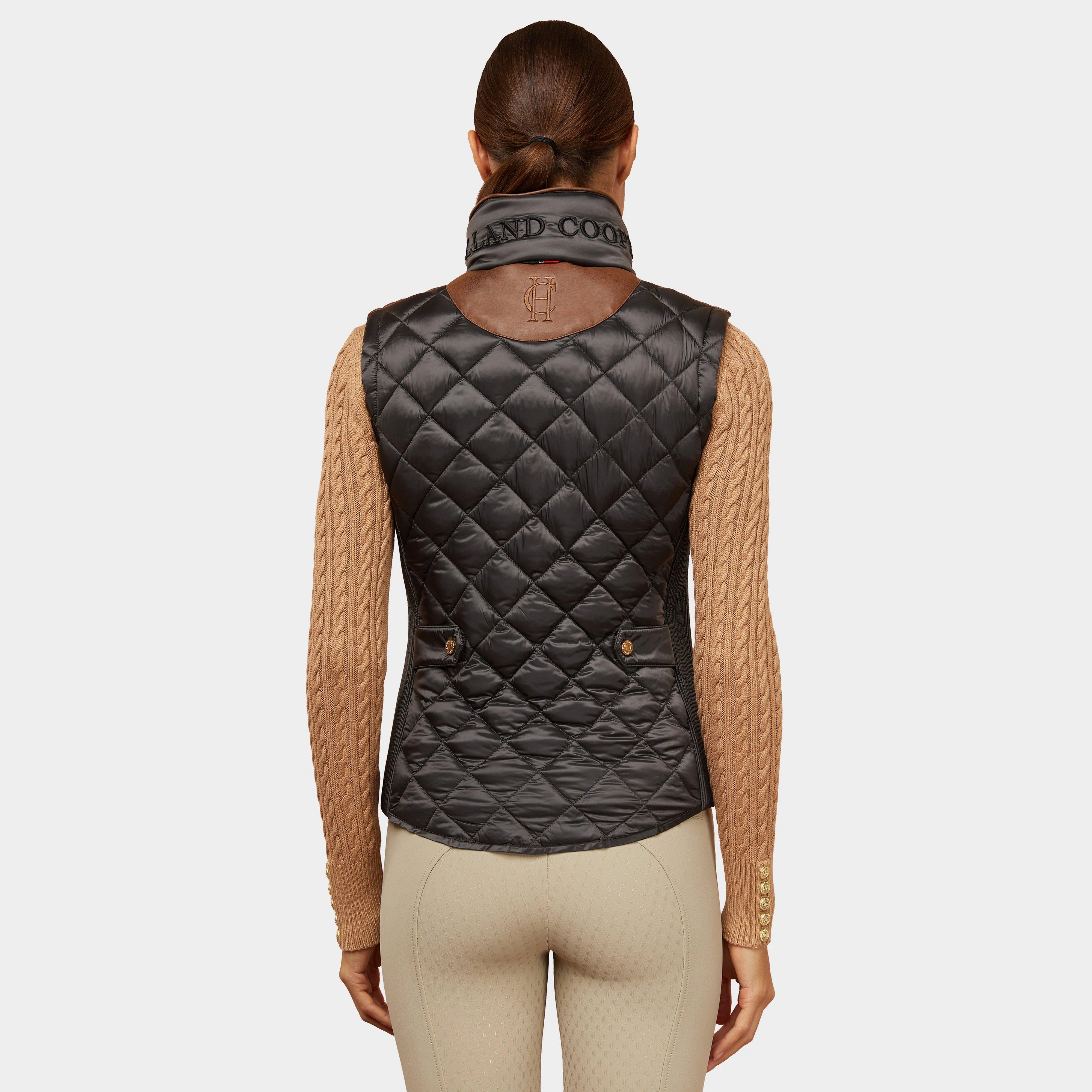 Women's Diamond Quilt Classic Gilet Khaki - Image 2