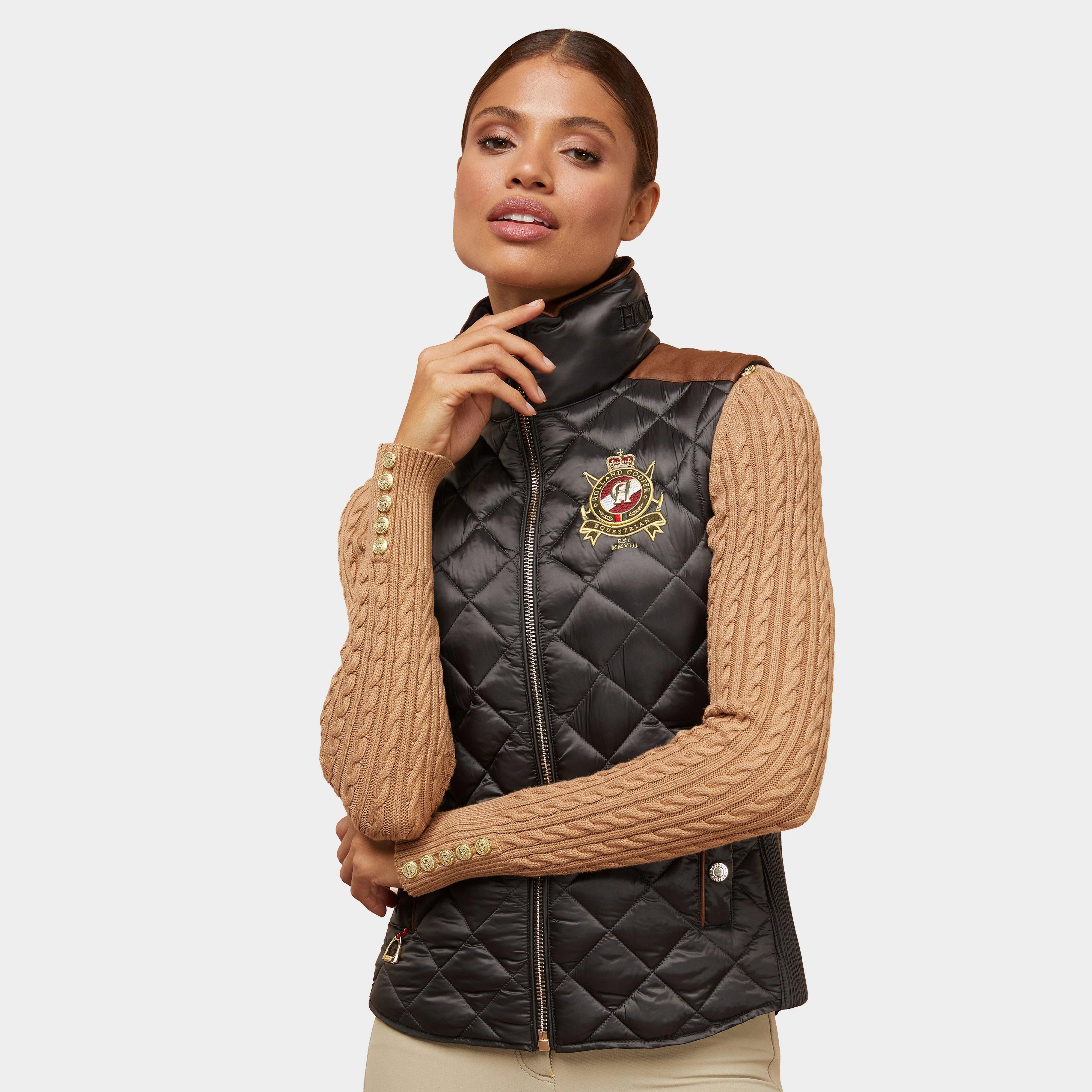 Women's Diamond Quilt Classic Gilet Khaki - Image 4