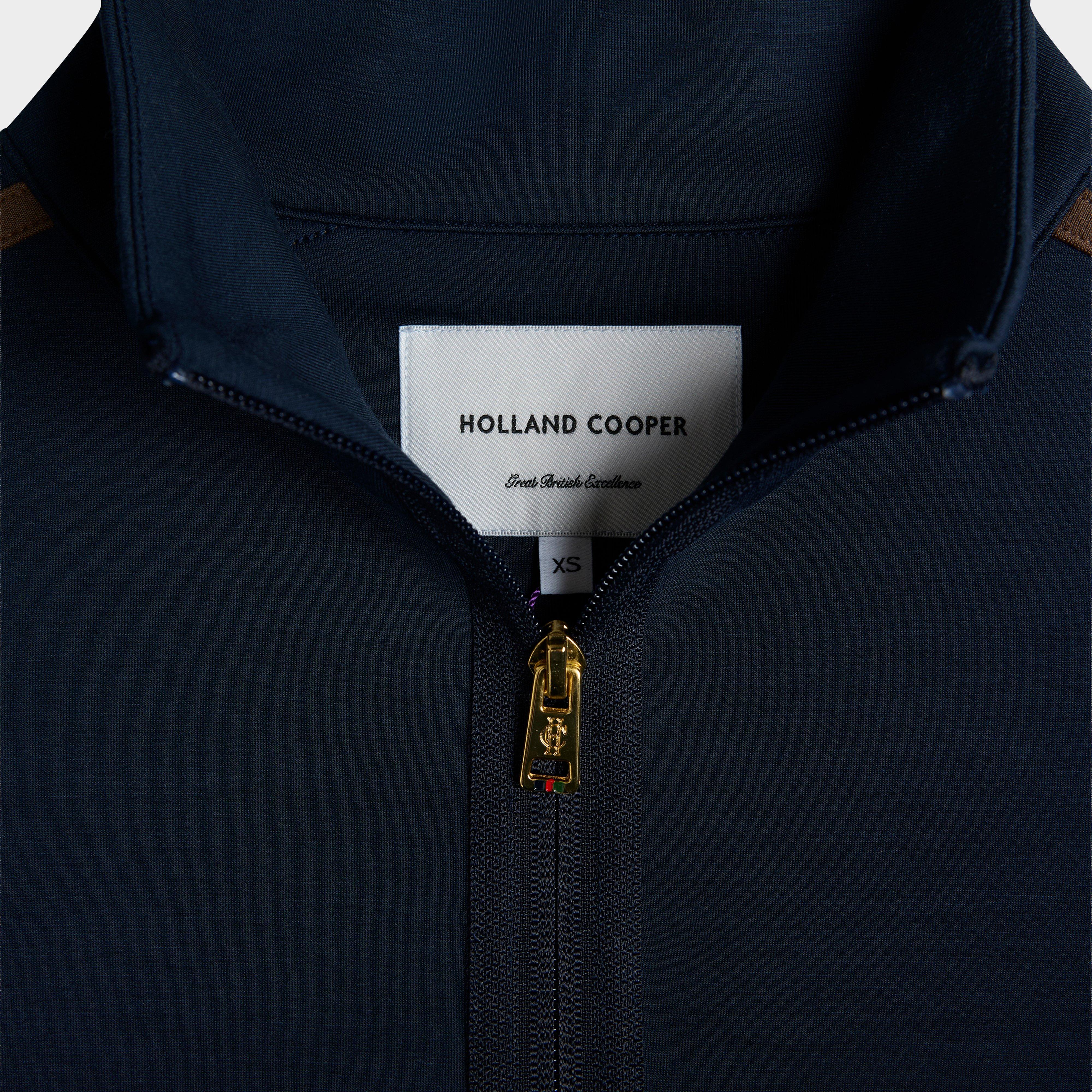 Women's Equestrian Quarter Zip Neck Sweat, Ink Navy - Image 2