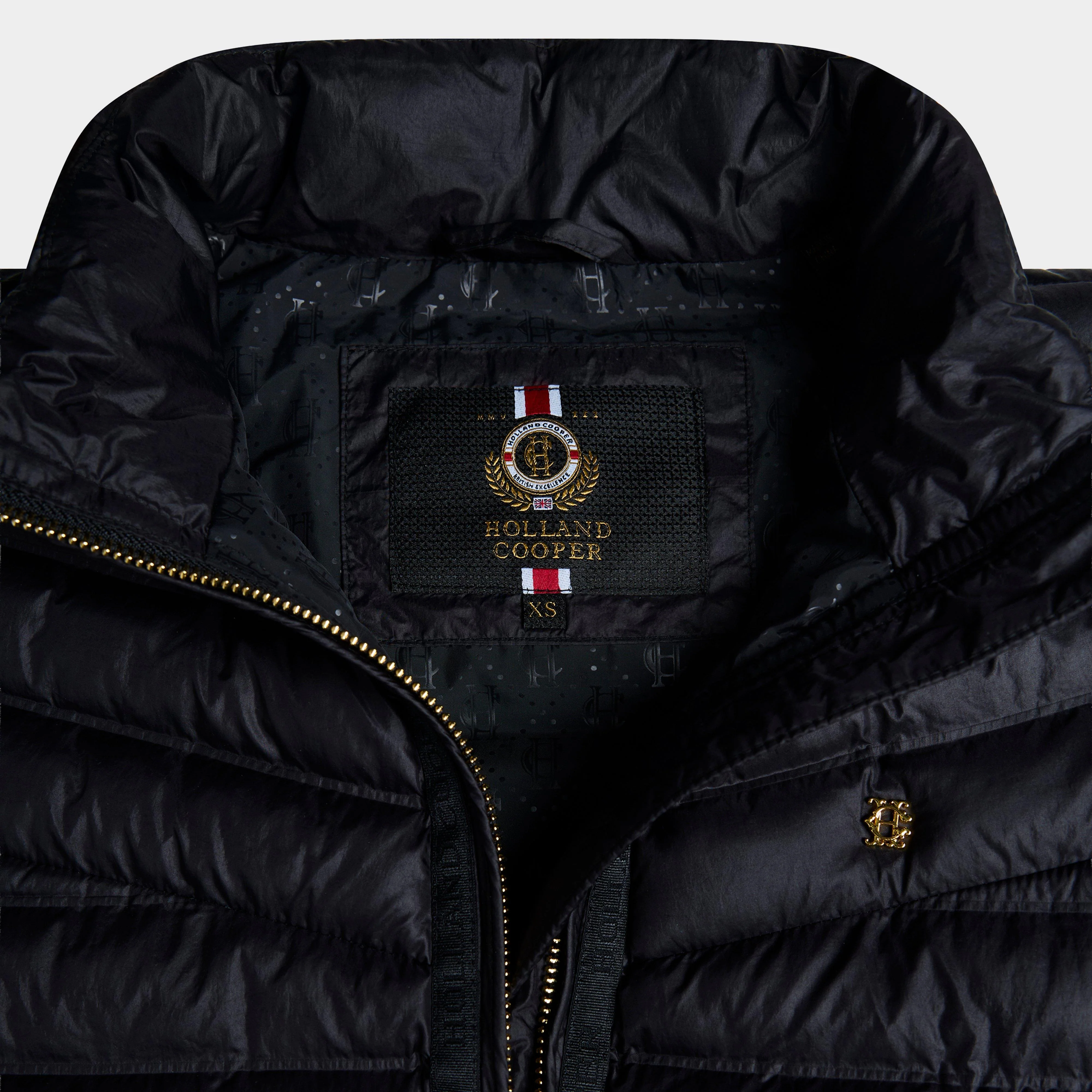 Women's Lightweight Puffer Gilet Ink Navy - Image 3