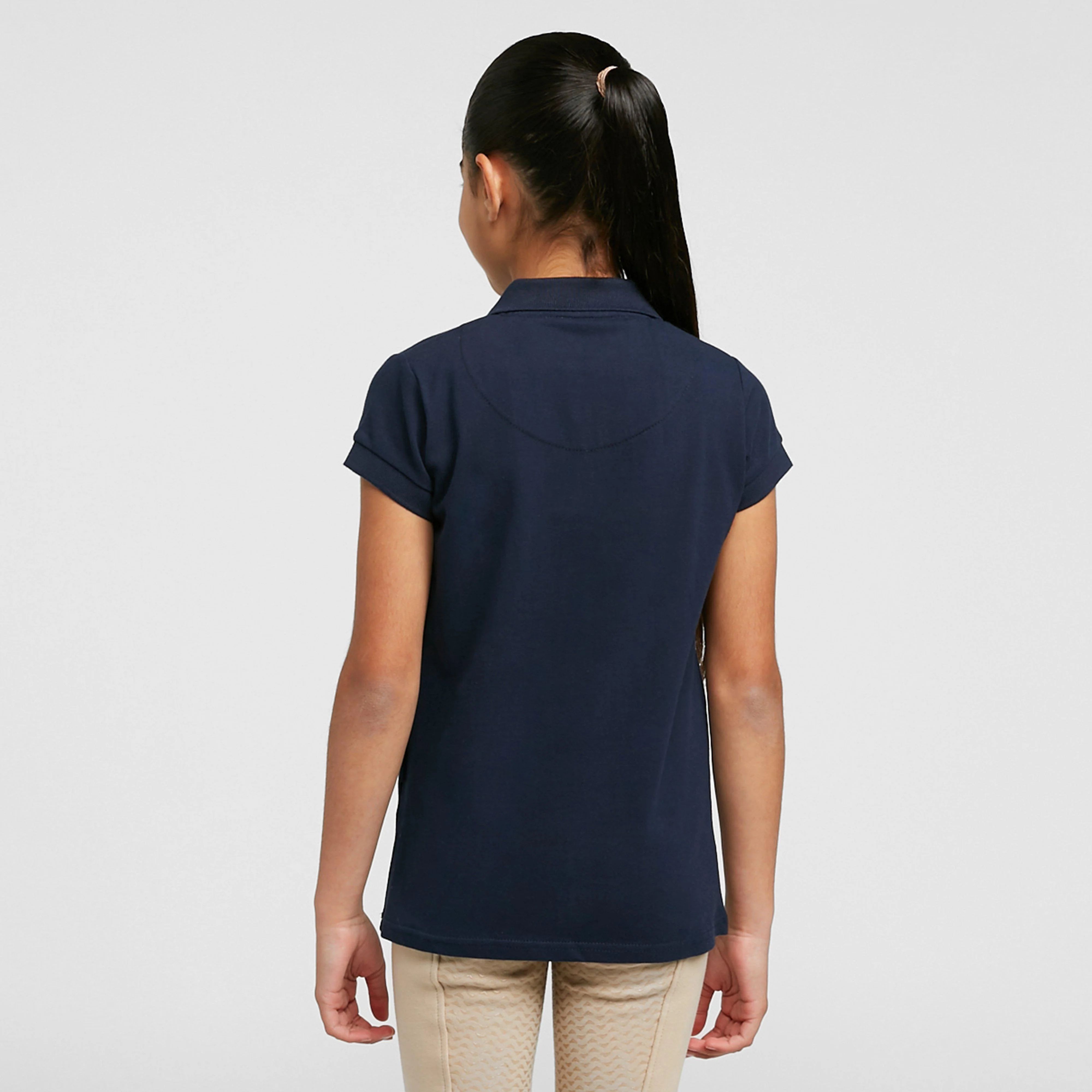 Girls Flamboro Polo Navy - Image 2
