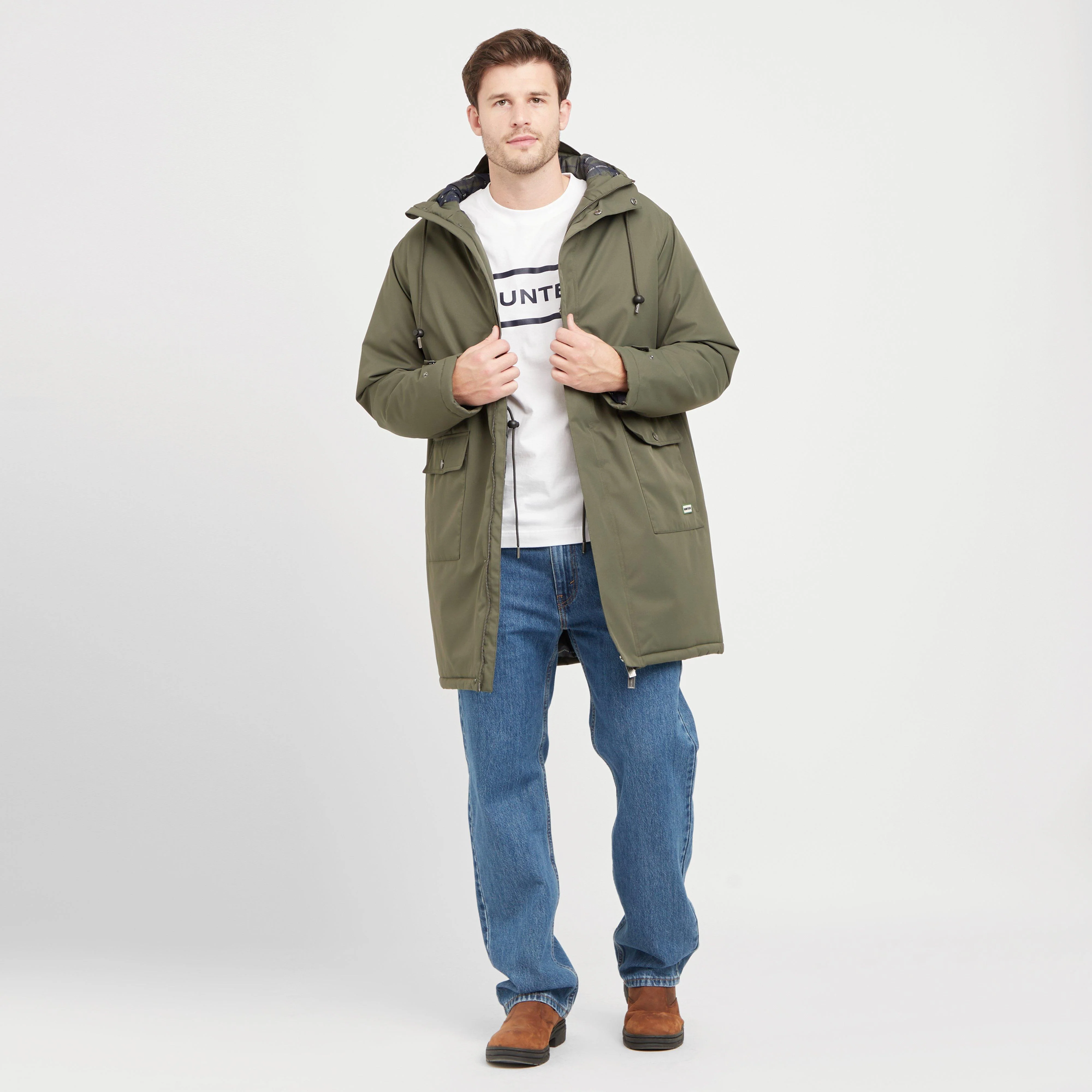Green Label Men’s Greenock Parka Coat - Image 3