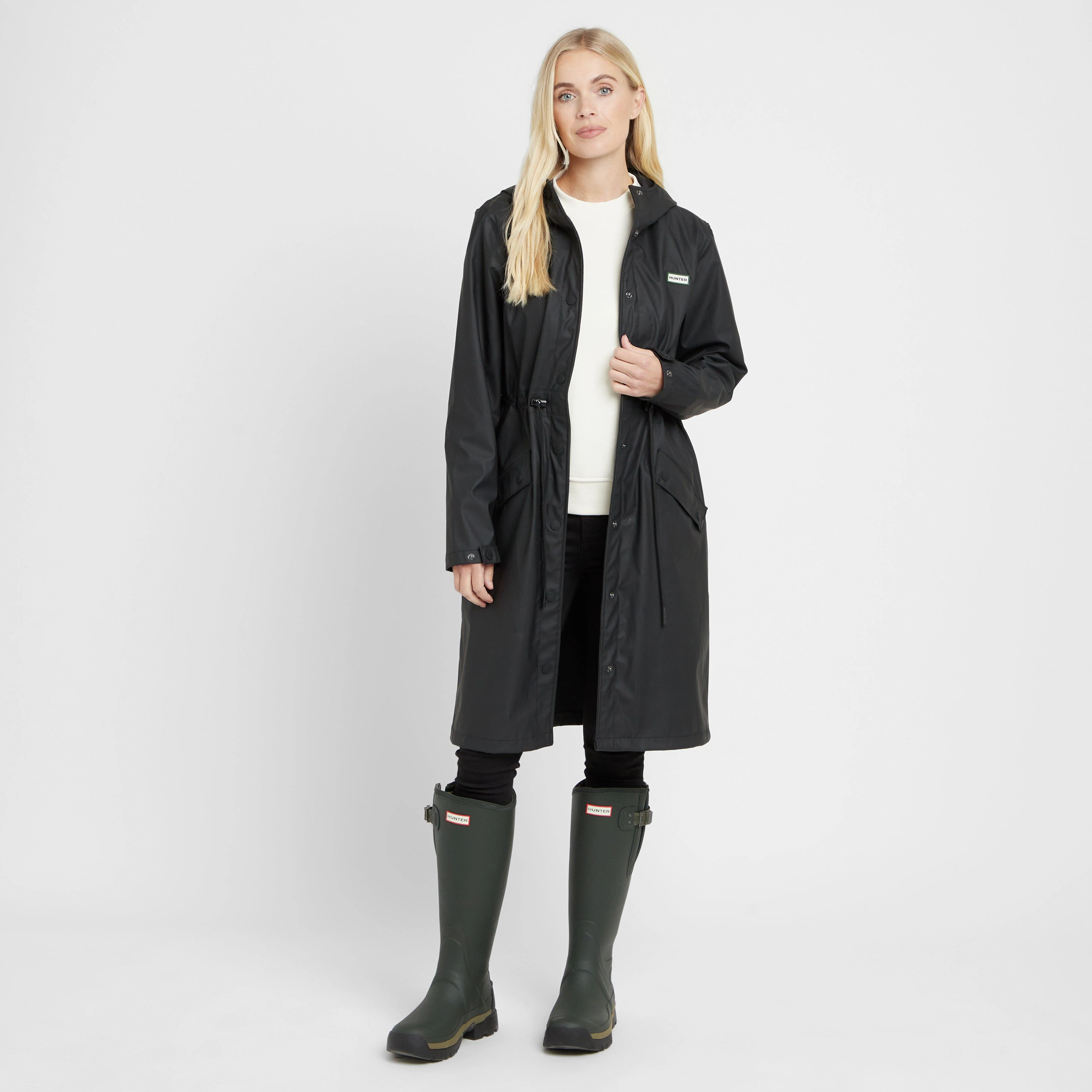 Green Label Women’s Maidens Long Wind Breaker Jacket - Image 3