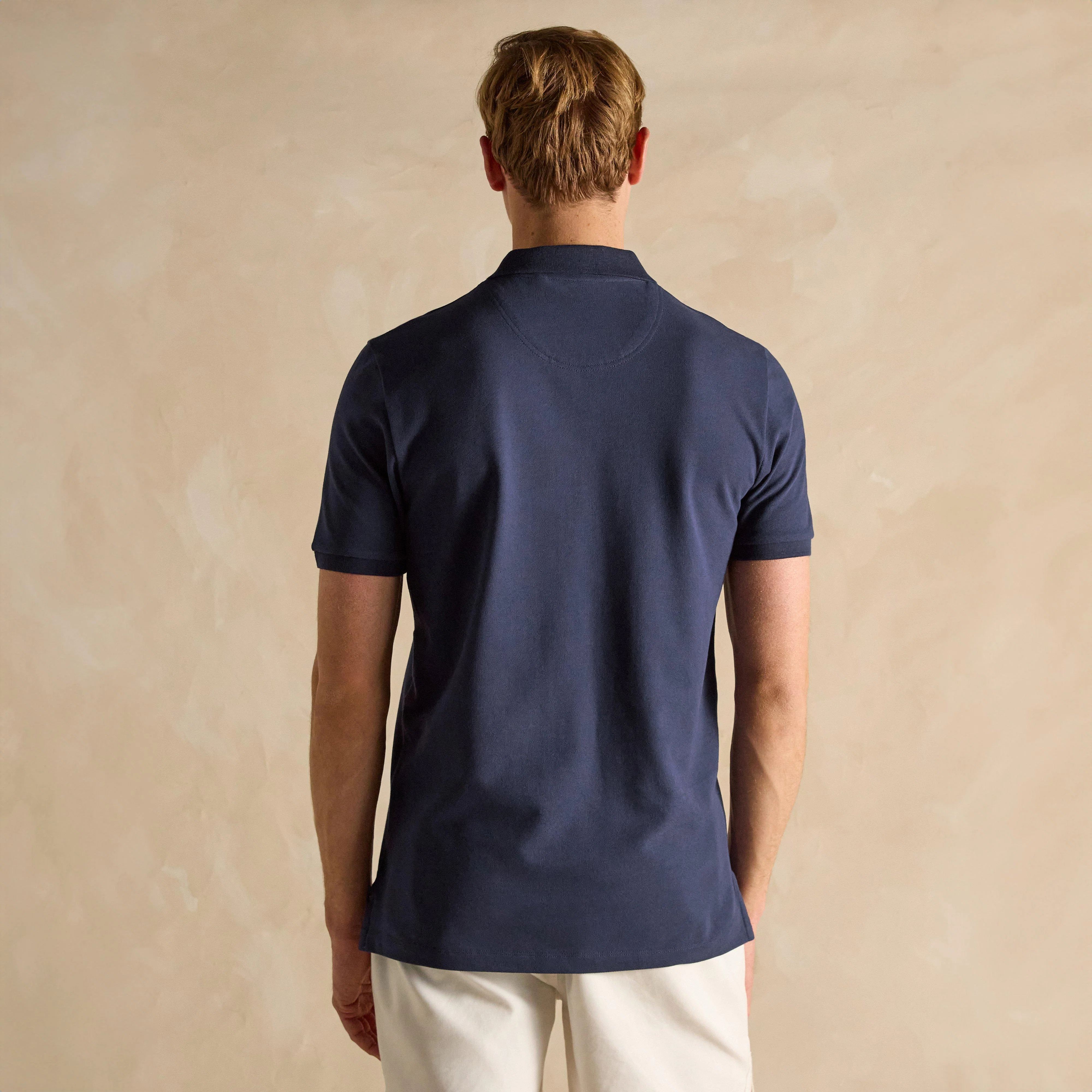 Mens Woody Polo Shirt Navy - Image 2