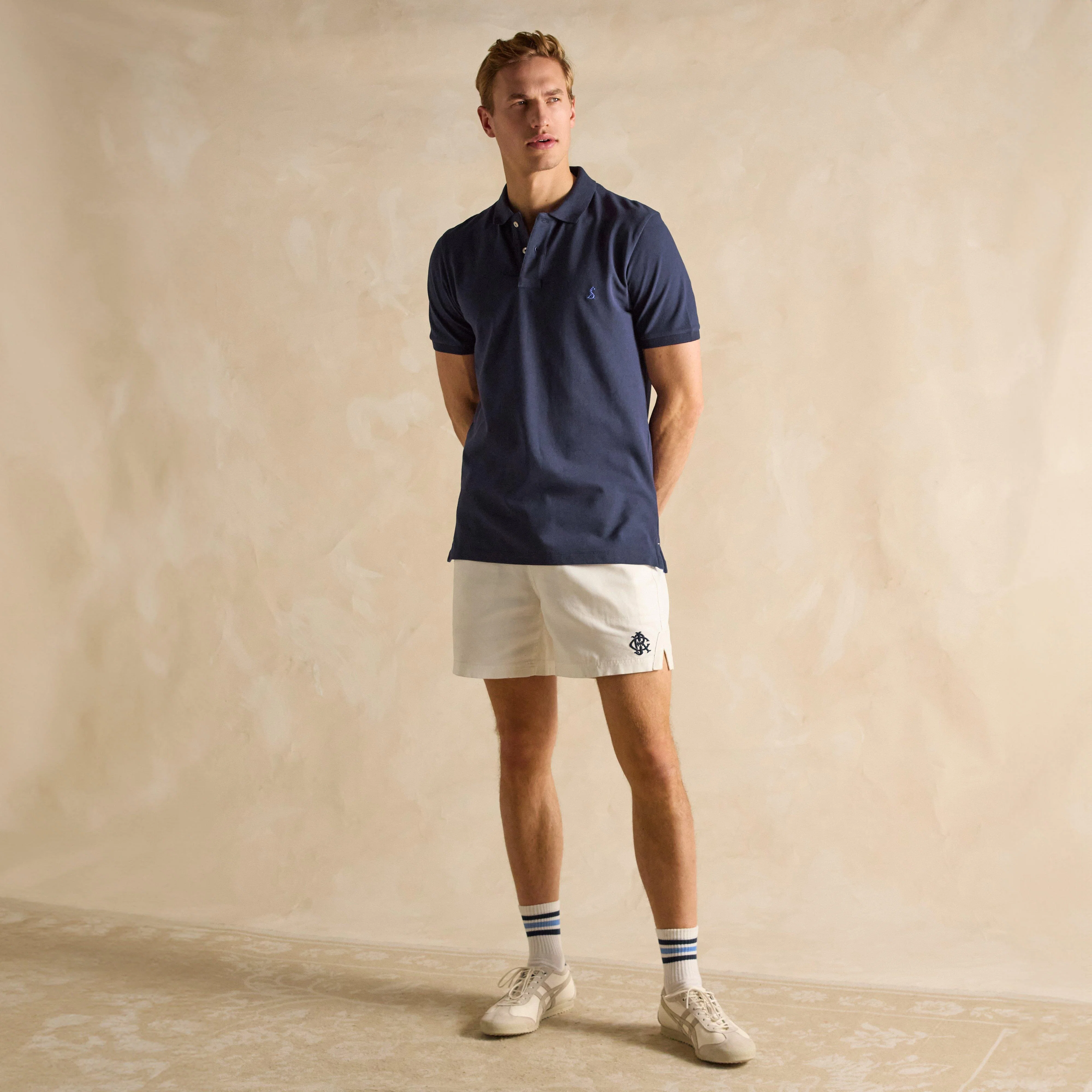 Mens Woody Polo Shirt Navy - Image 6