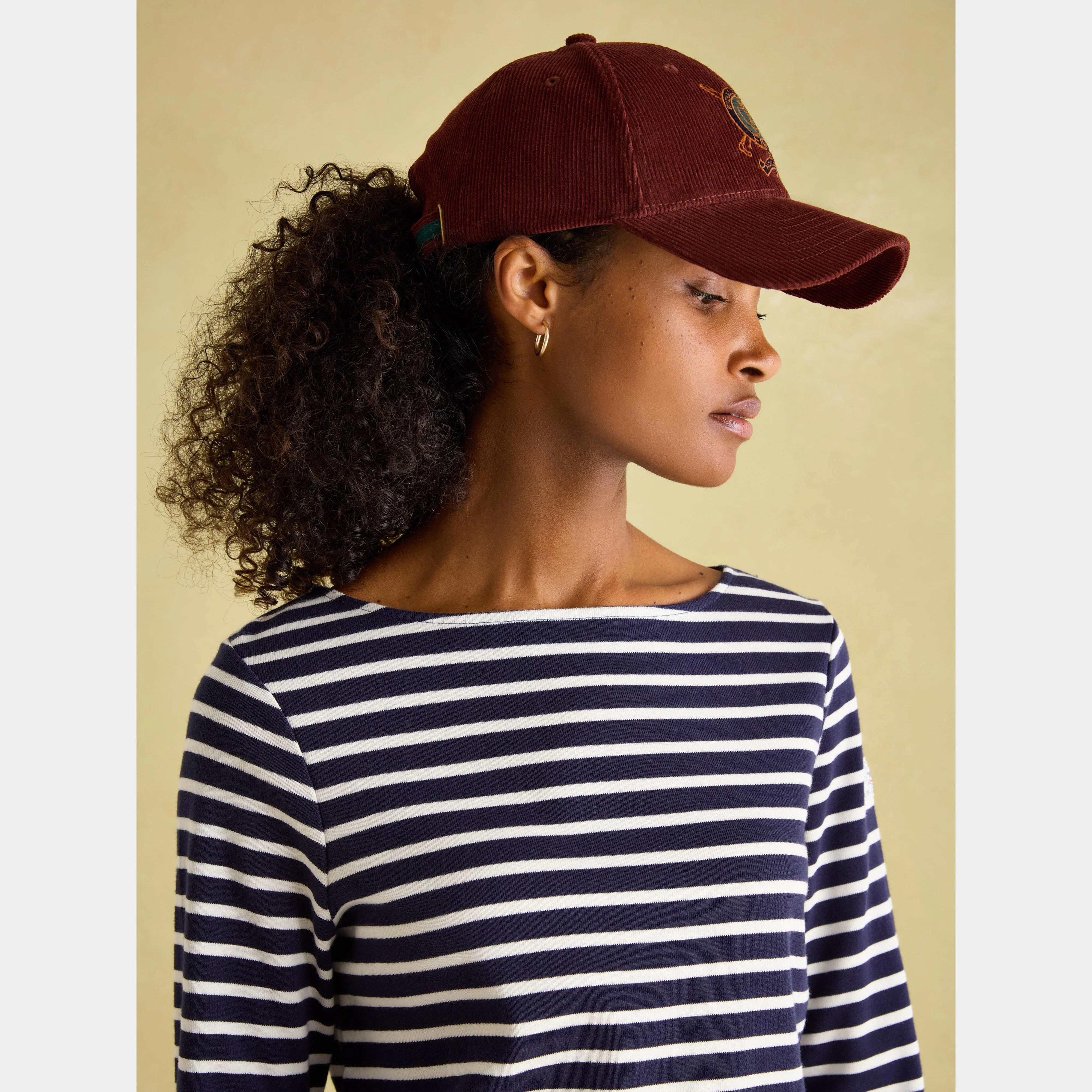 Womens Harbour Boat Neck Breton Top Navy Cream Stripe - Image 3