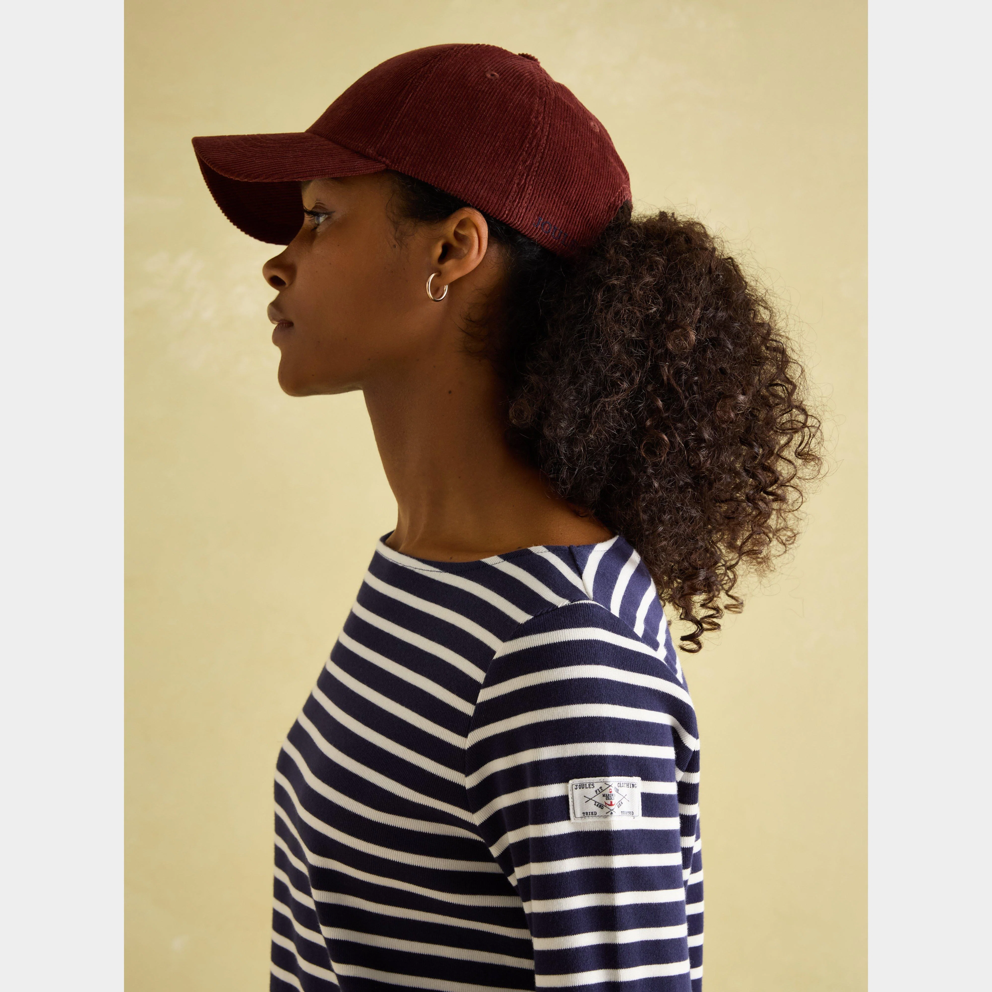 Womens Harbour Boat Neck Breton Top Navy Cream Stripe - Image 4