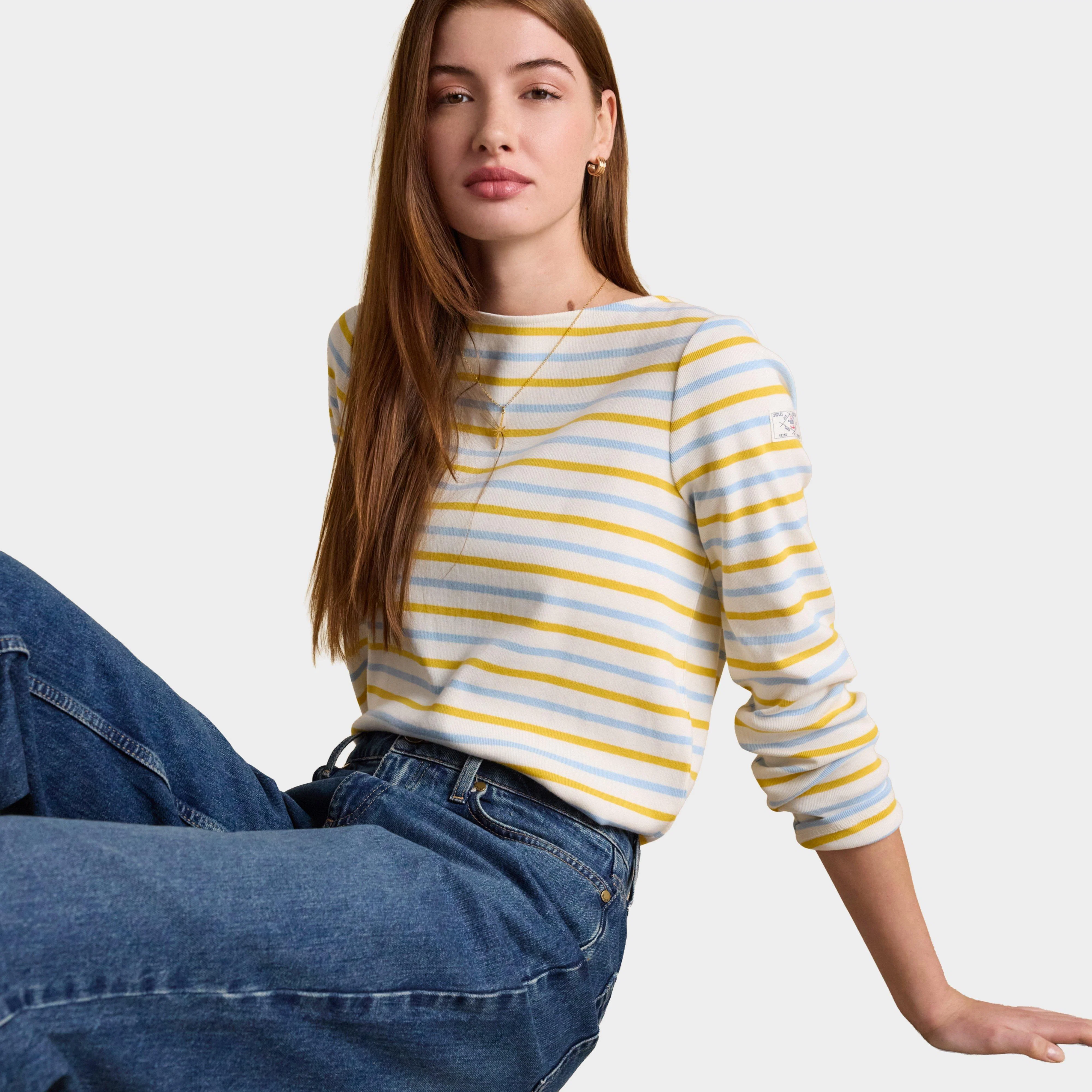 Women's Harbour Striped Boat Neck Breton Top - Image 3
