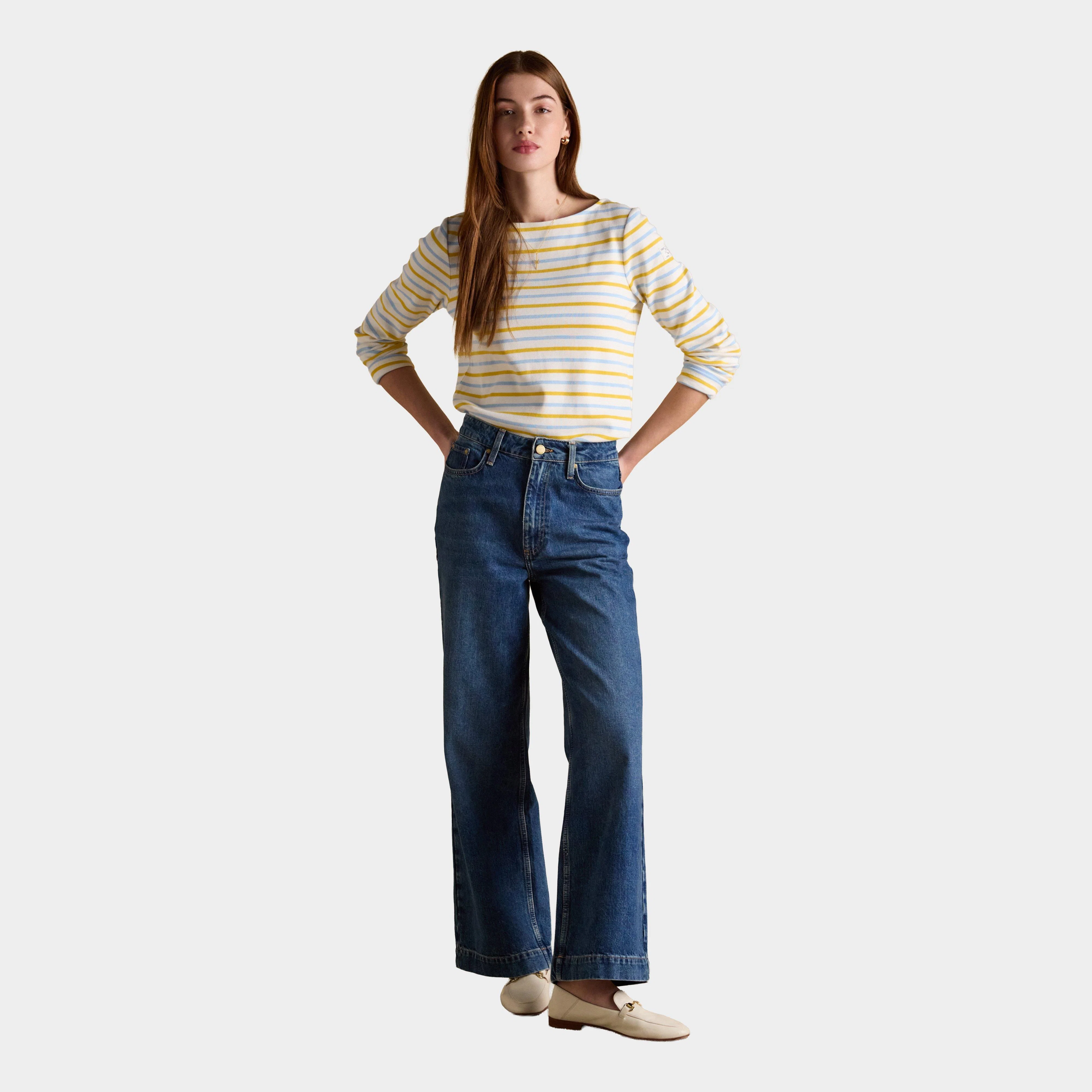 Women's Harbour Striped Boat Neck Breton Top - Image 6