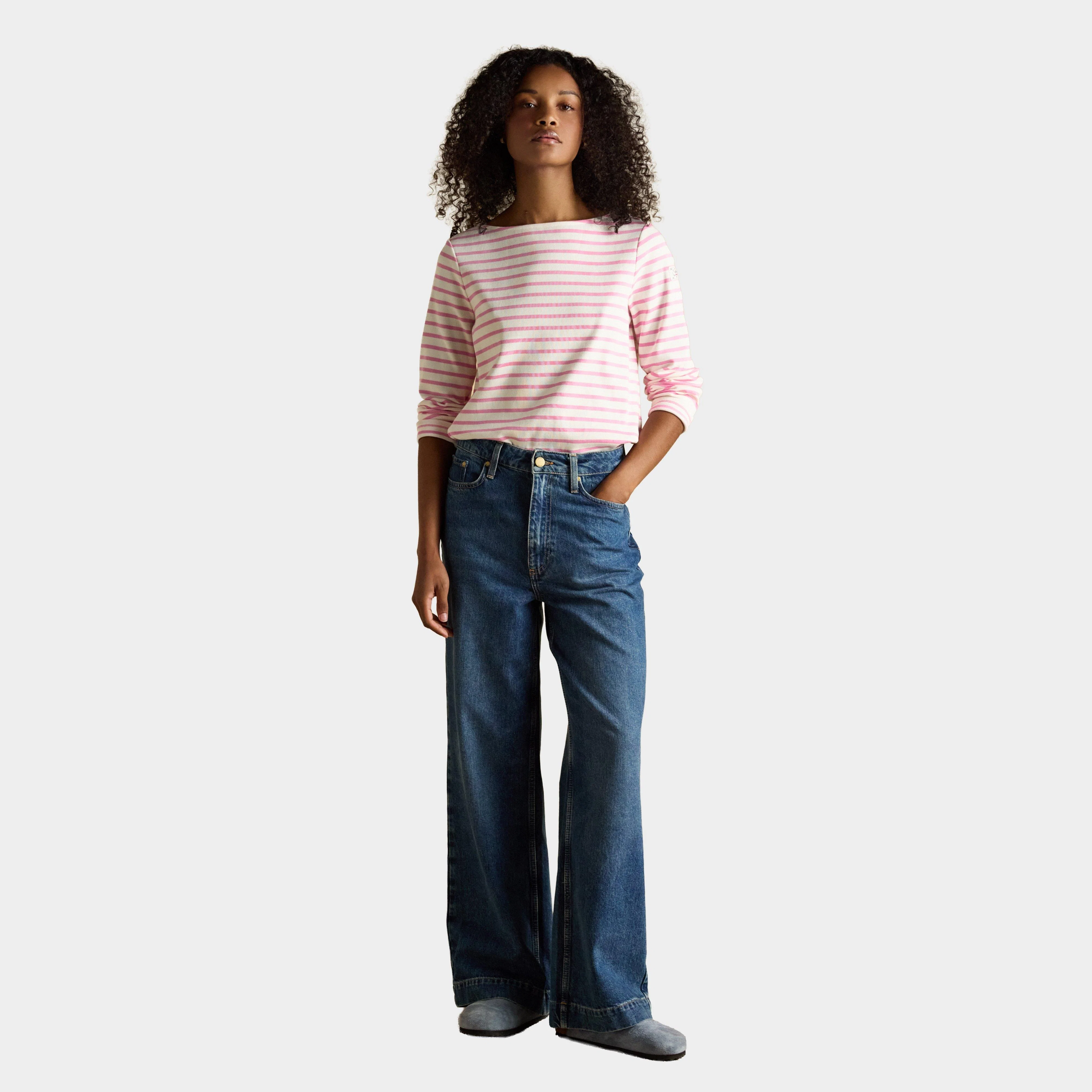Women's Harbour Striped Boat Neck Breton Top - Image 3