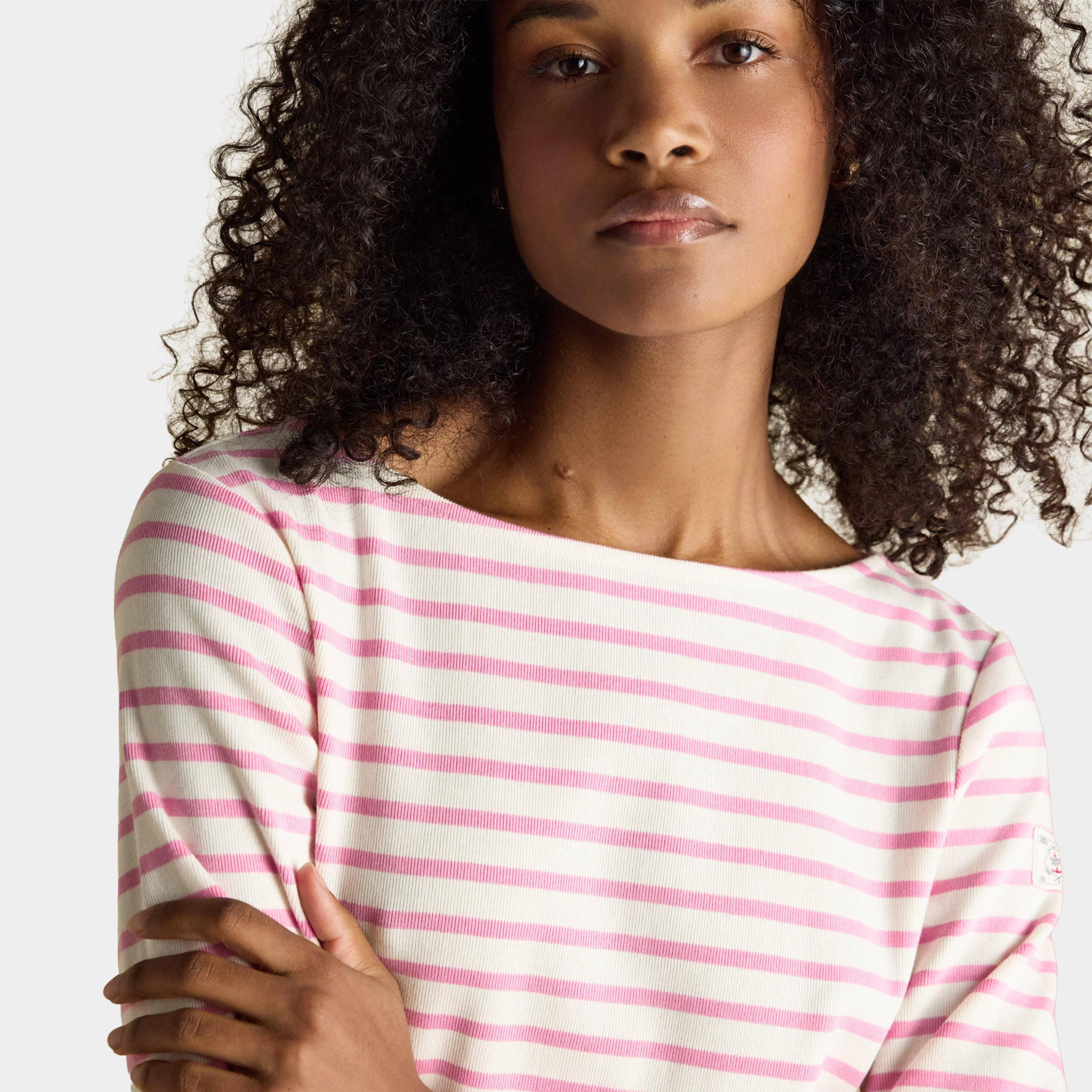 Women's Harbour Striped Boat Neck Breton Top - Image 6