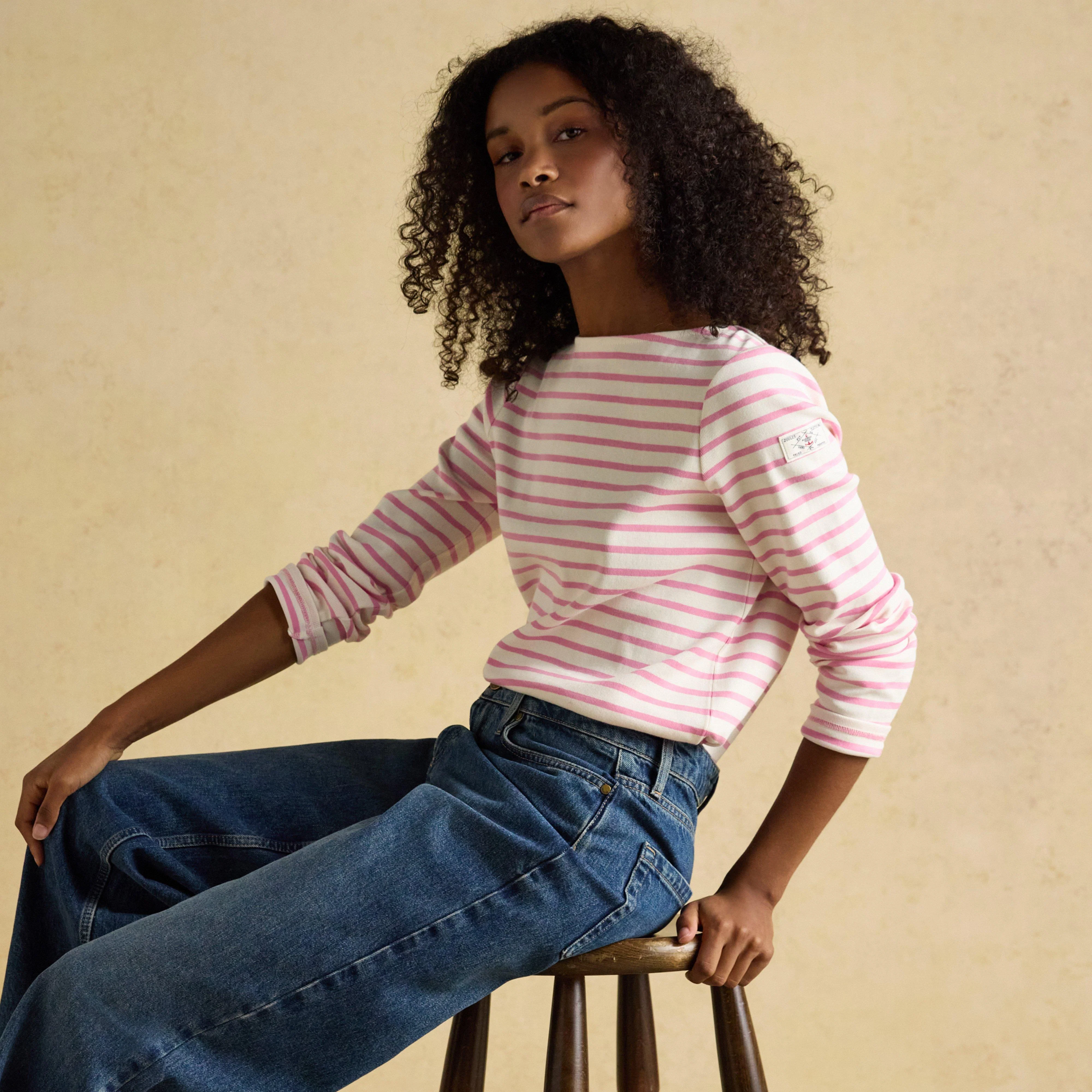 Women's Harbour Striped Boat Neck Breton Top - Image 7