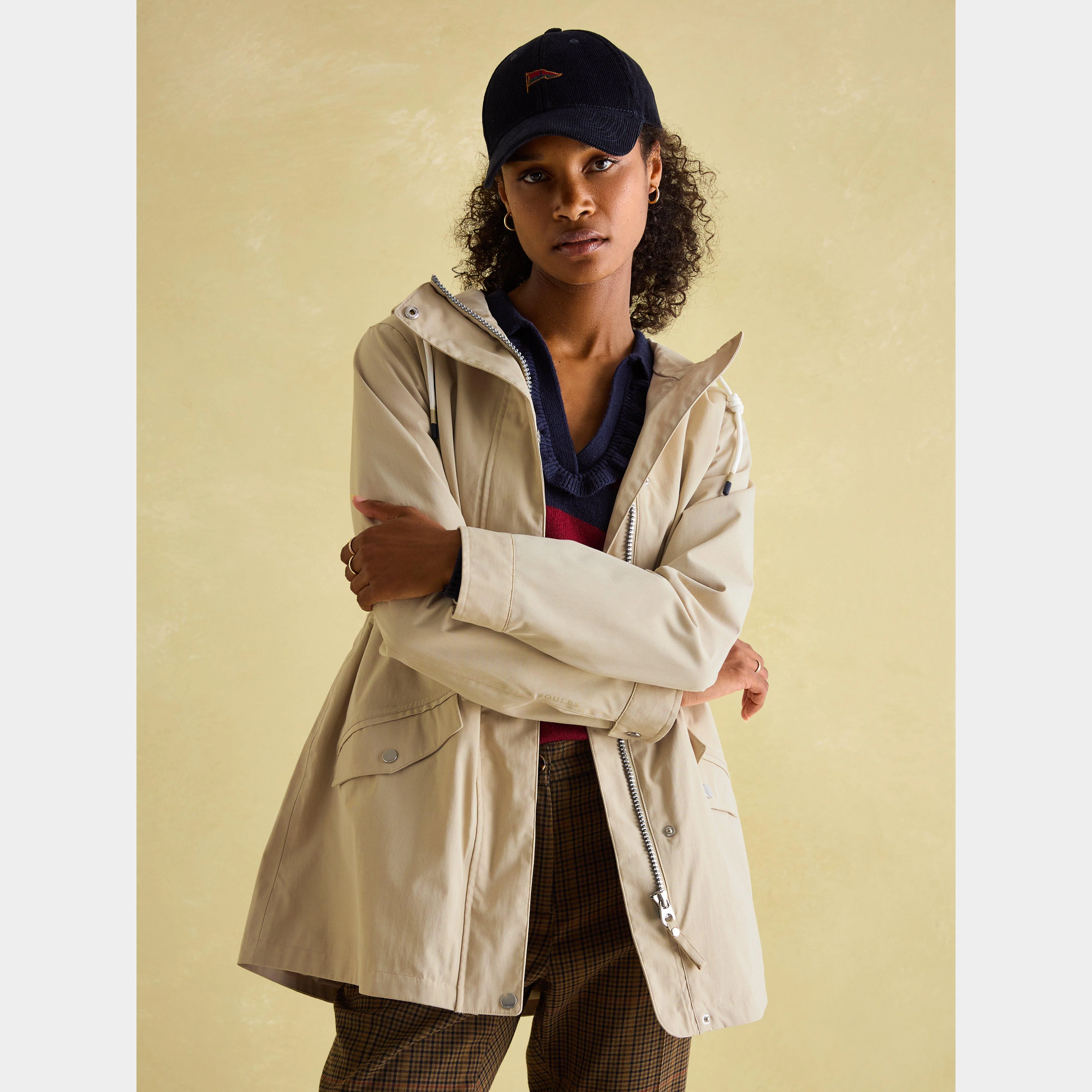 Womens Portwell Coat Neutral - Image 4