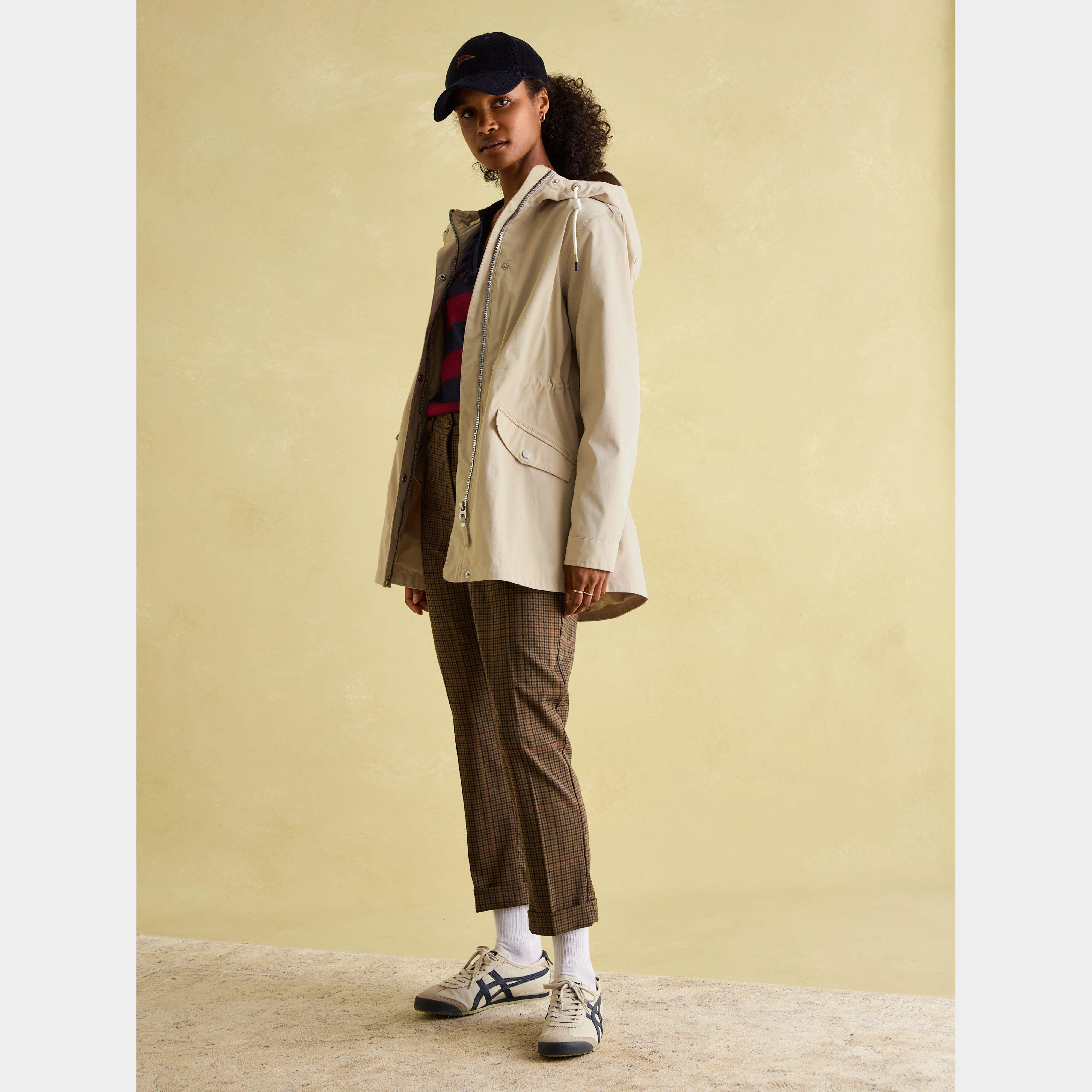 Womens Portwell Coat Neutral - Image 6