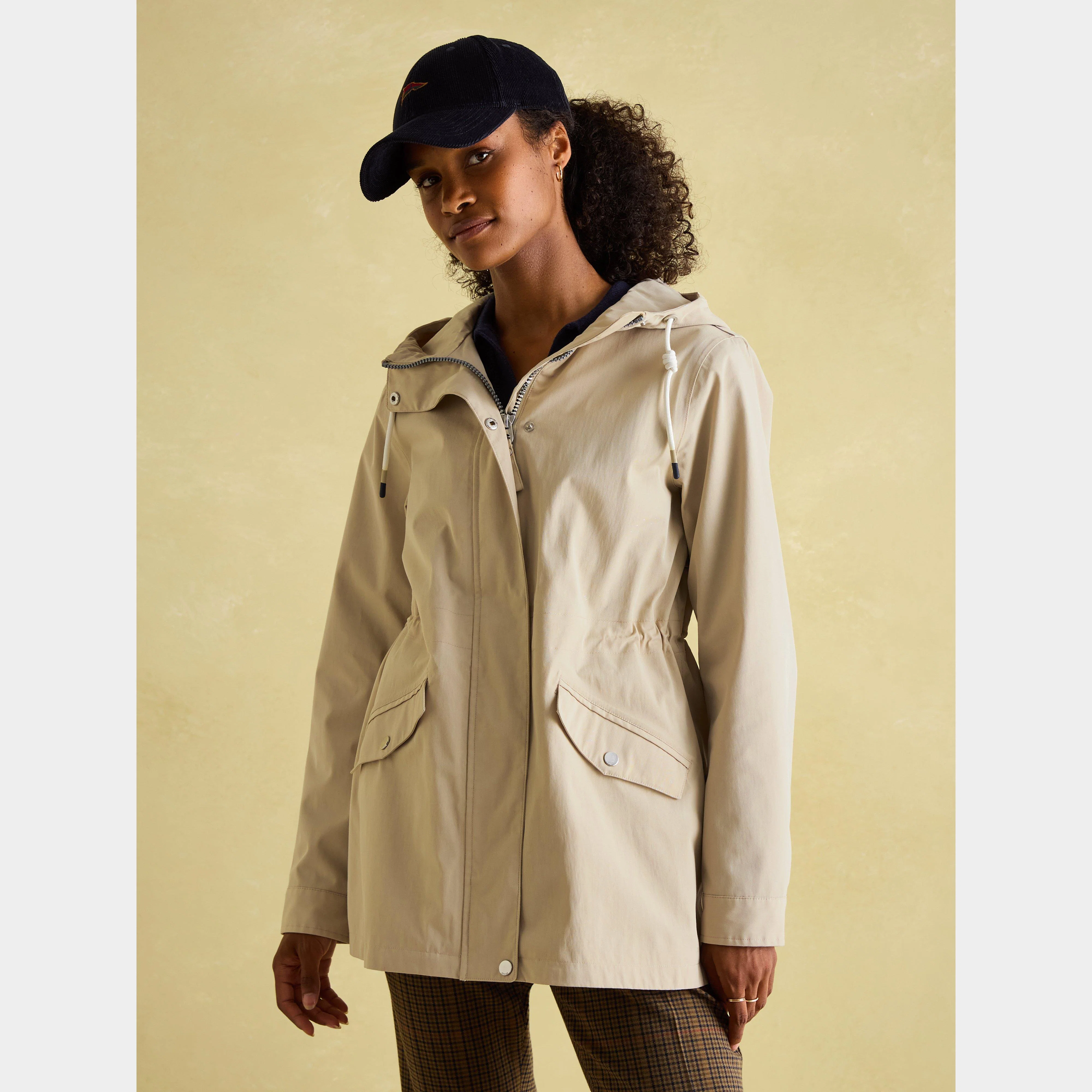 Womens Portwell Coat Neutral - Image 7
