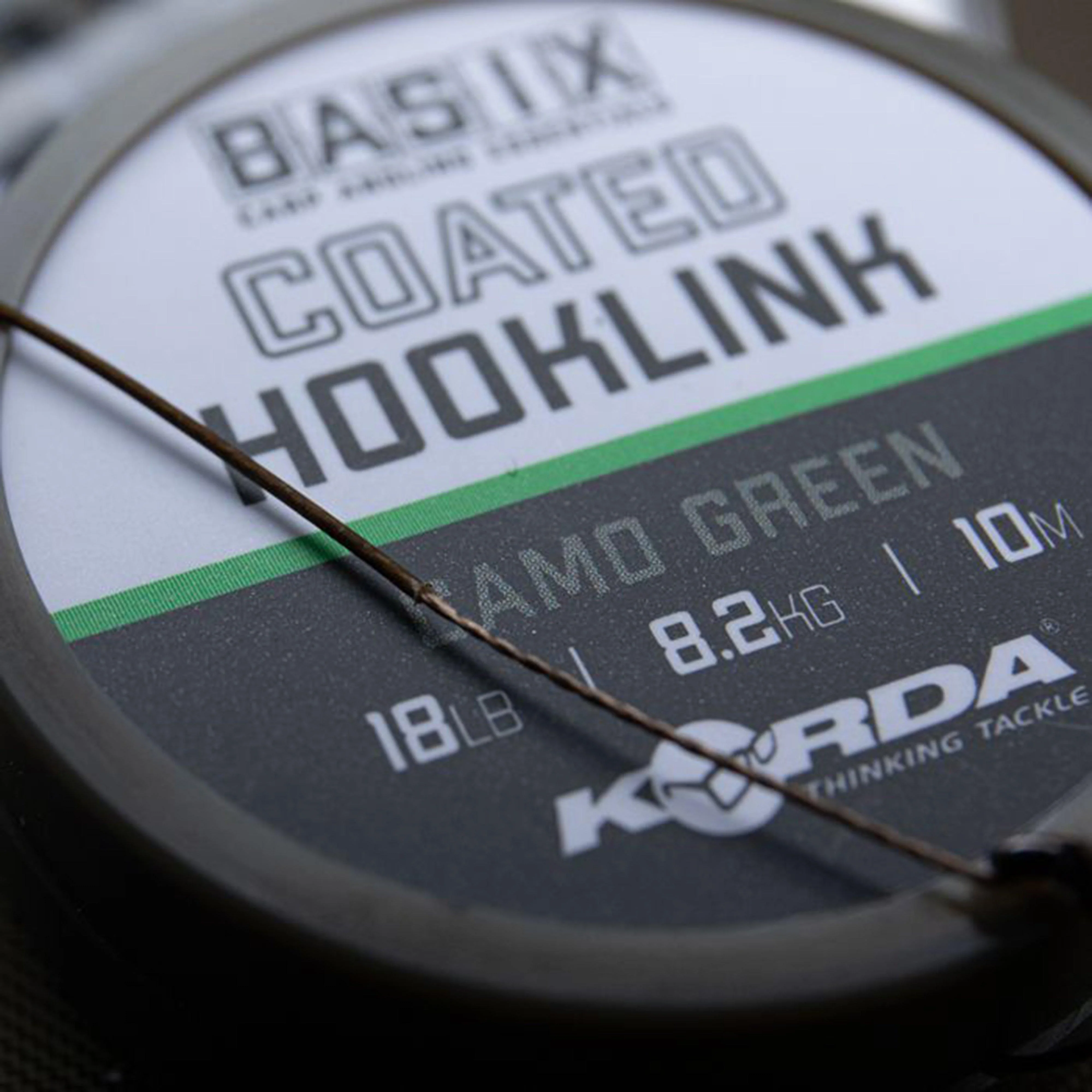 Basix Coated Hooklink 18lb 10m - Image 2